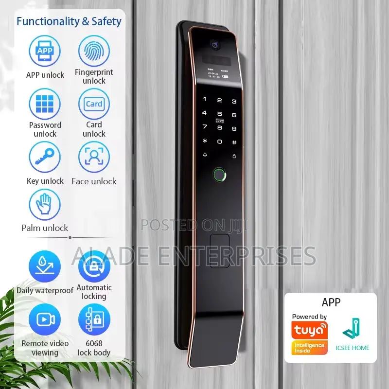Super Intelligent Tuya Fully Automatic Smart Lock Wifi-enabled 3d Face