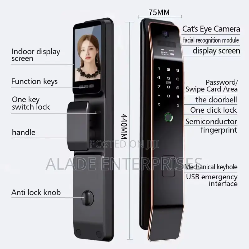 Super Intelligent Tuya Fully Automatic Smart Lock Wifi-enabled 3d Face