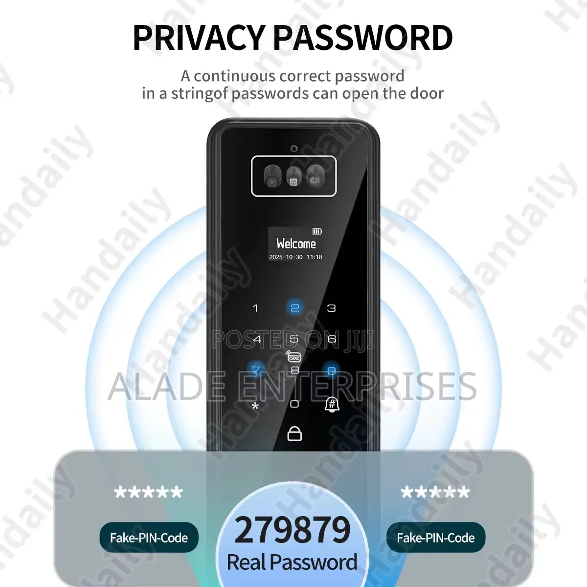 Video Call Function 3d Face Smart Door Lock Palm Vein Wifi Tuya App