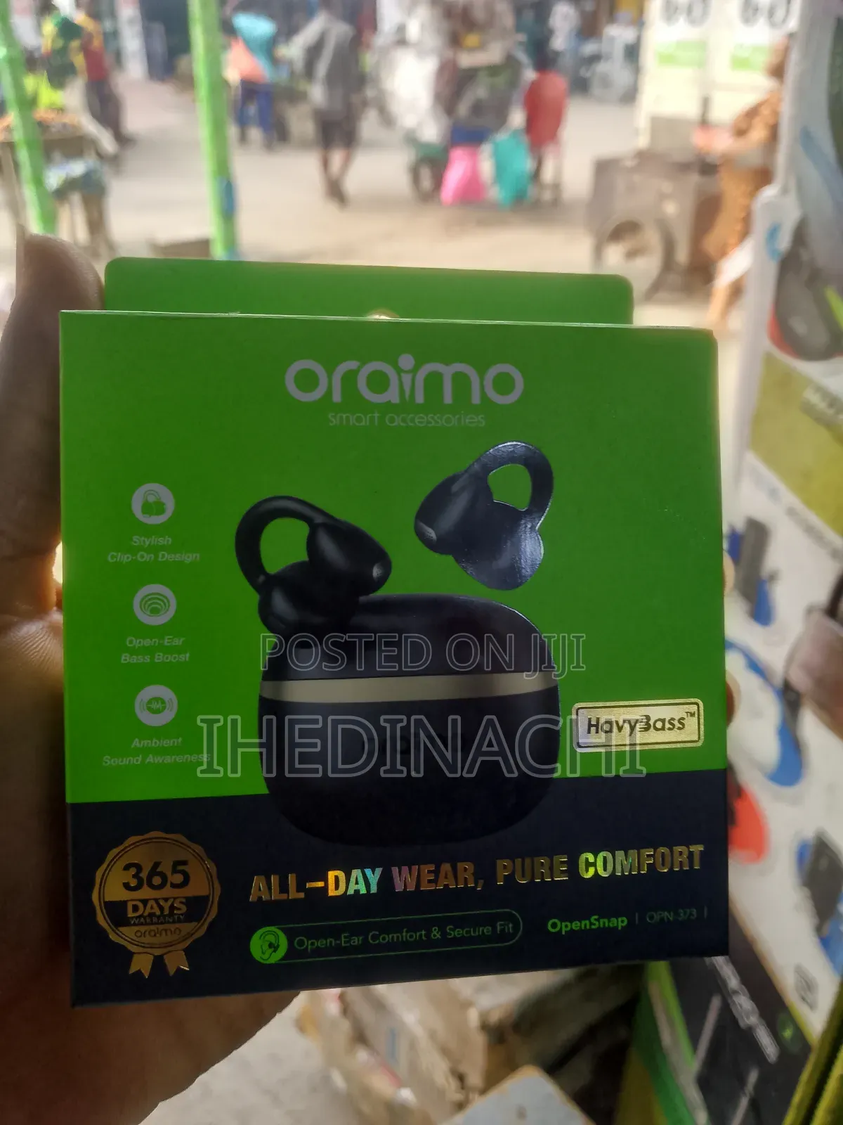 Original Oraimo Earbuds Delivering Powerful Bass and Clear Calls.
