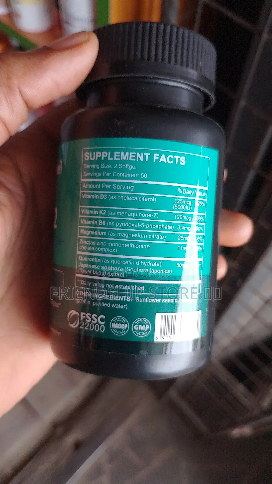 Vitamin D3 Quercetin+ Vit + Zinc + Magnesium