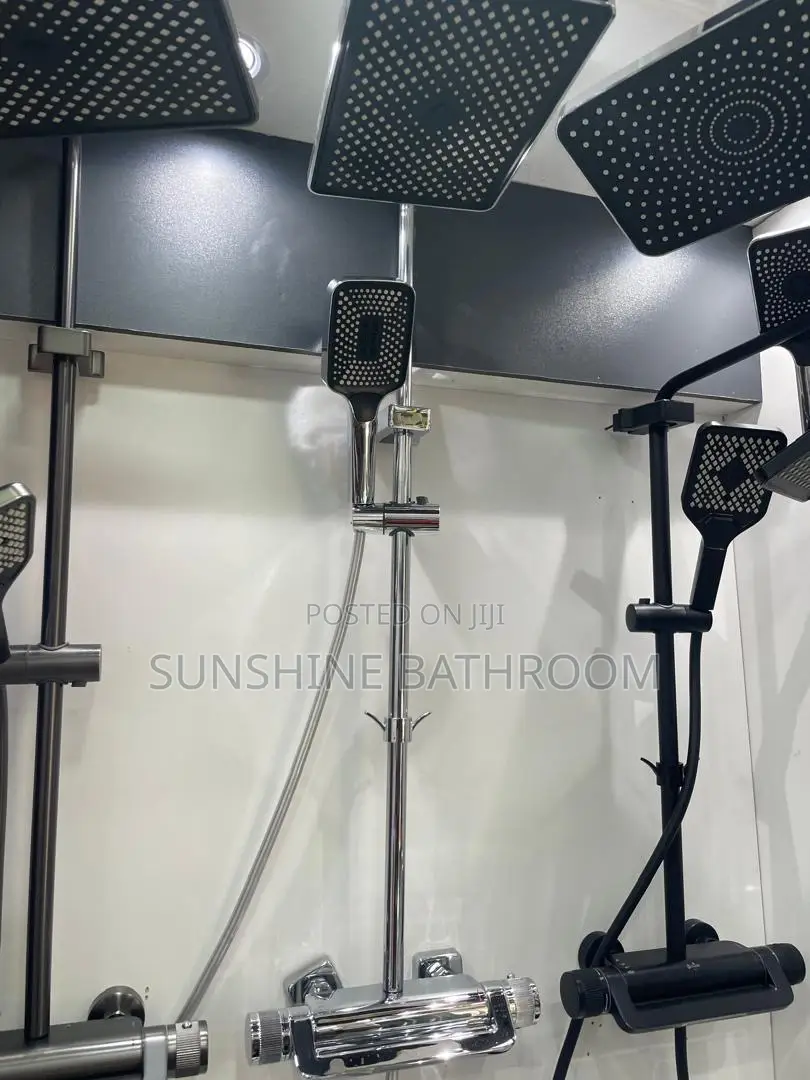 Luxury Quality Shower Set Black,Gray ,Stainless