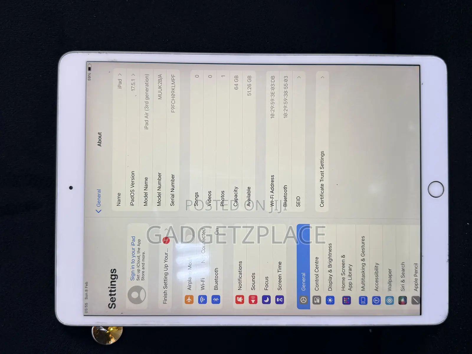 Apple iPad Air (2019) 64 GB Silver