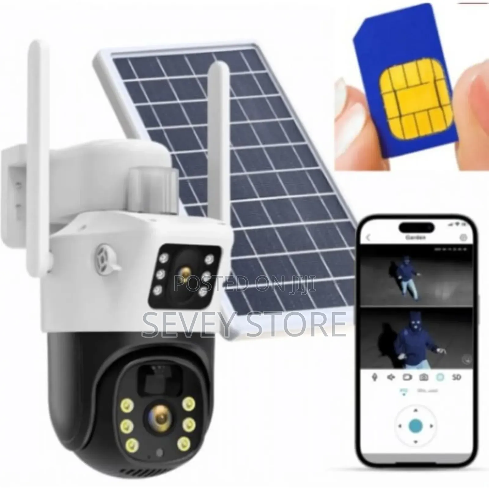 V380 Dual - Lens Solar PTZ Camera