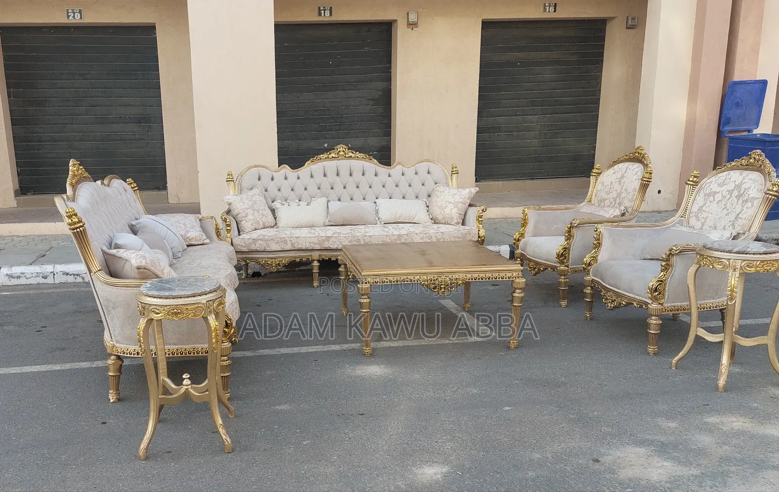 Royal Turkish Sofa Set With Stools