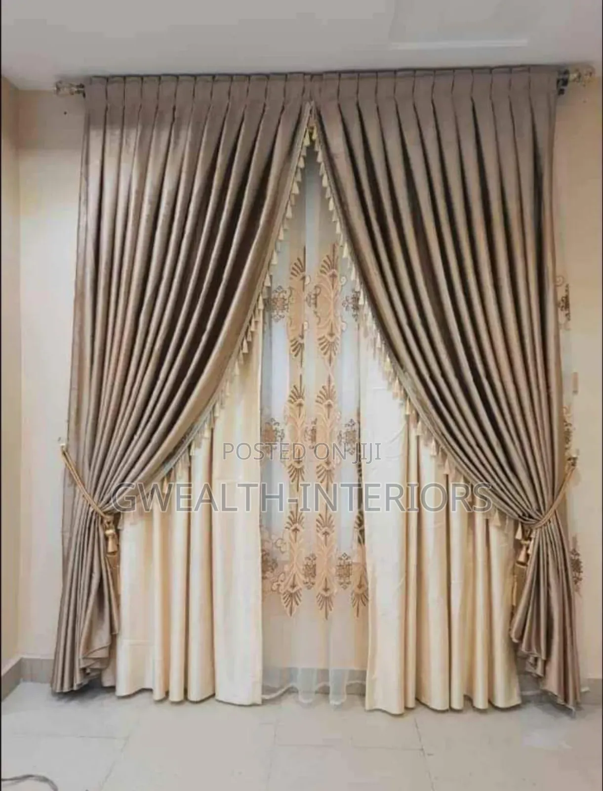 Royal Turkish Curtains With Accessories