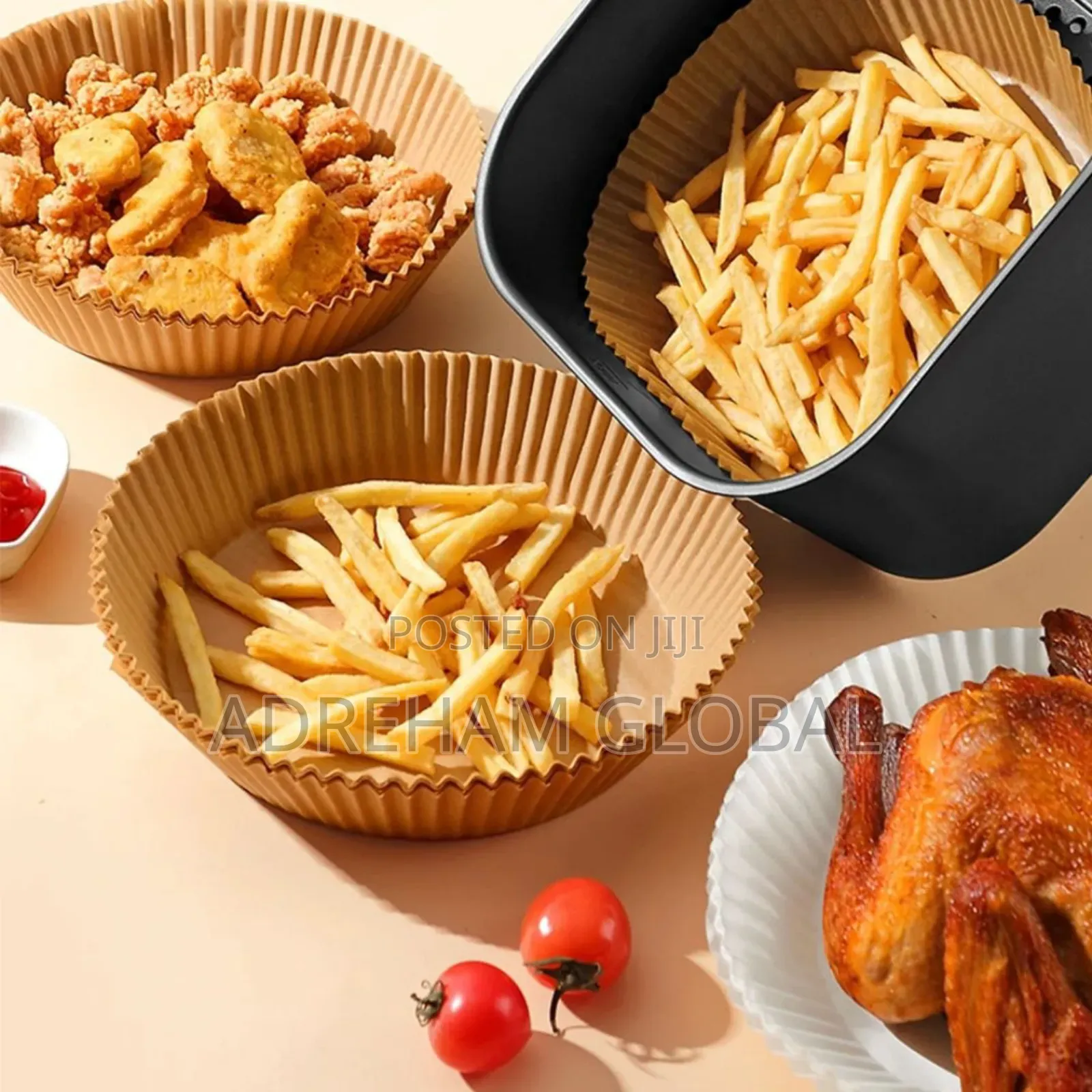 50pcs Disposable Nonstick Air Fryer Liner Paper