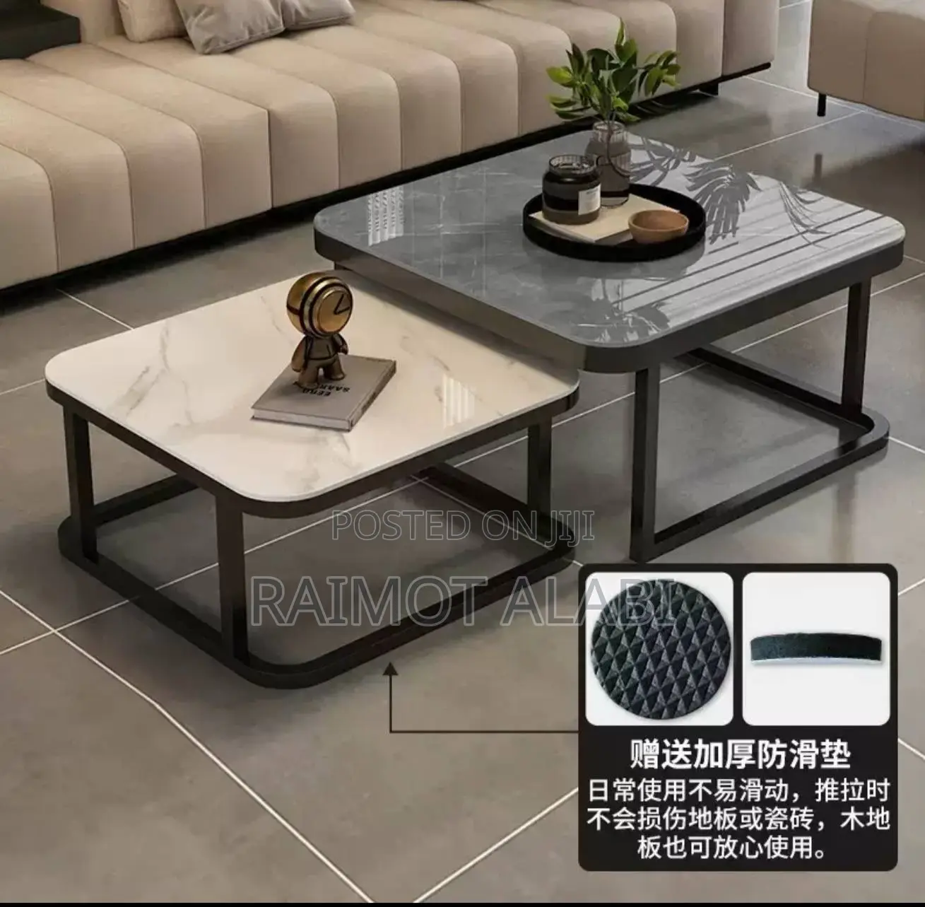 2in1 Metal Square Combines Table
