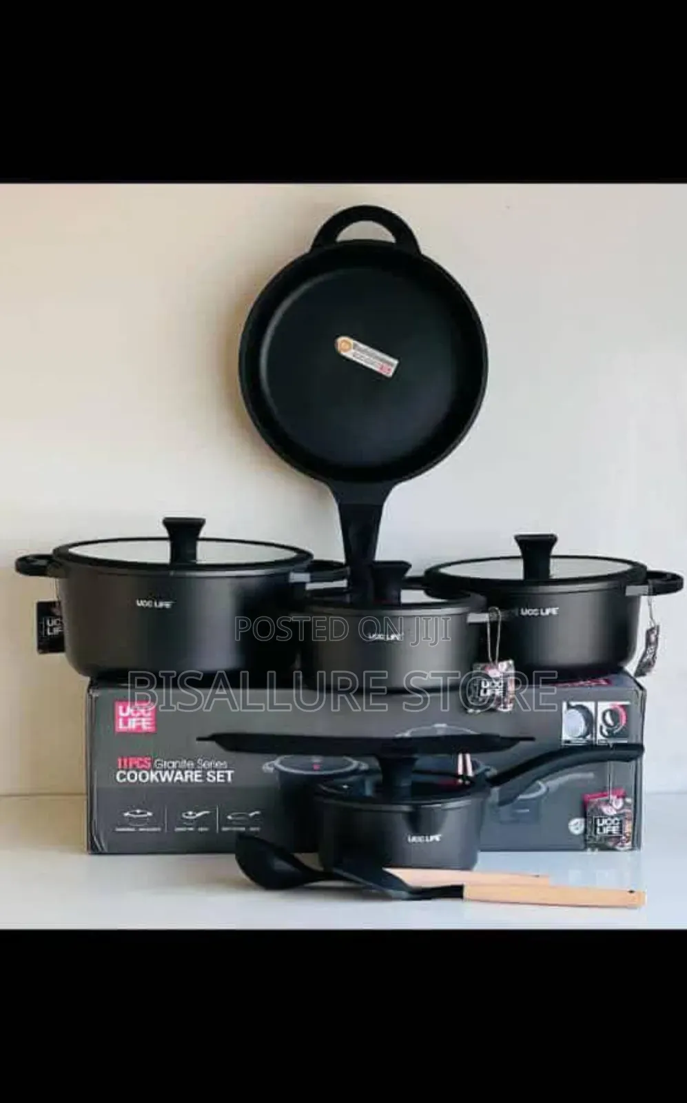 Ucc 11 Pieces Granite Cookware Set