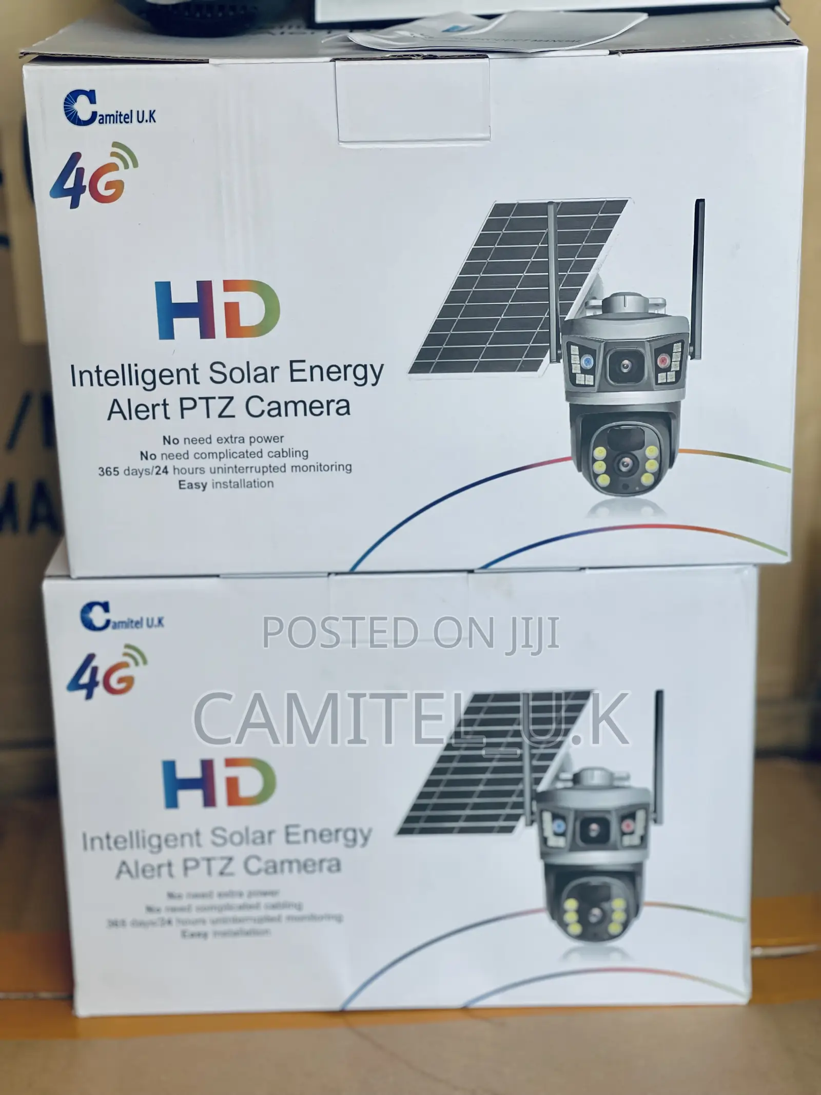 4g V380 Pro Dual Lens Solar Energy Alert PTZ Security Camera