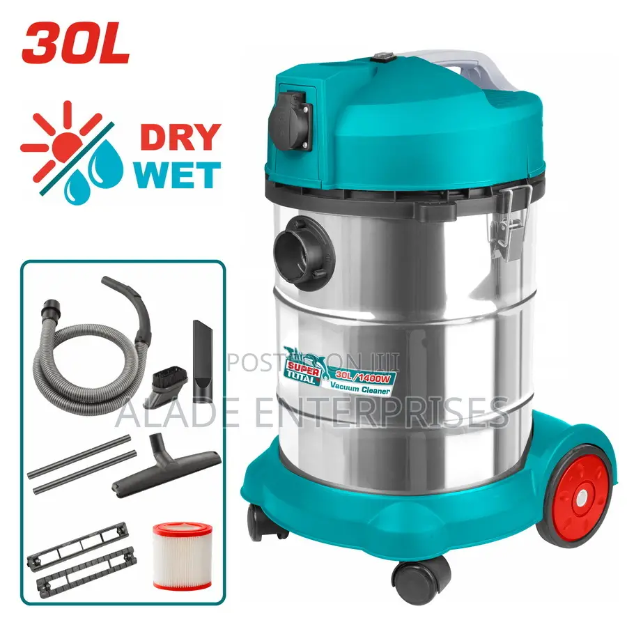Total Industrial Vacuum Cleaner 1400w Wet & Dry