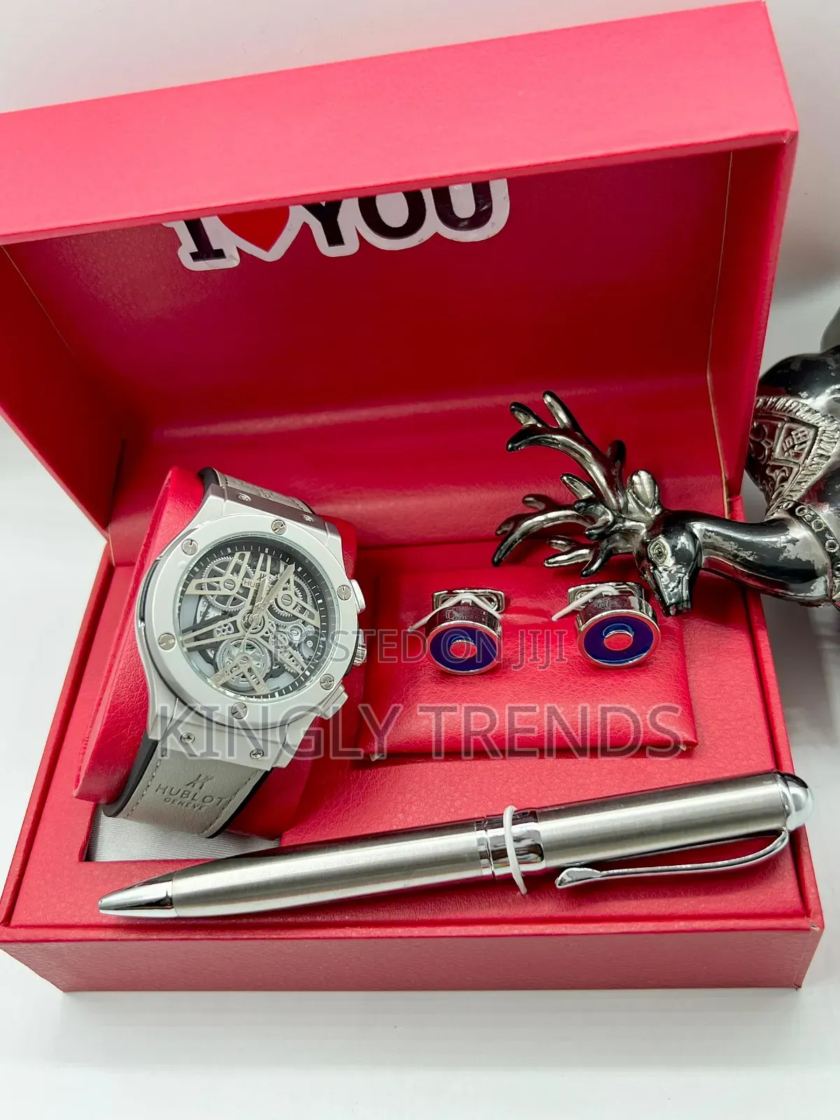 Hublot Leather Wristwatch Valentine Set for Men