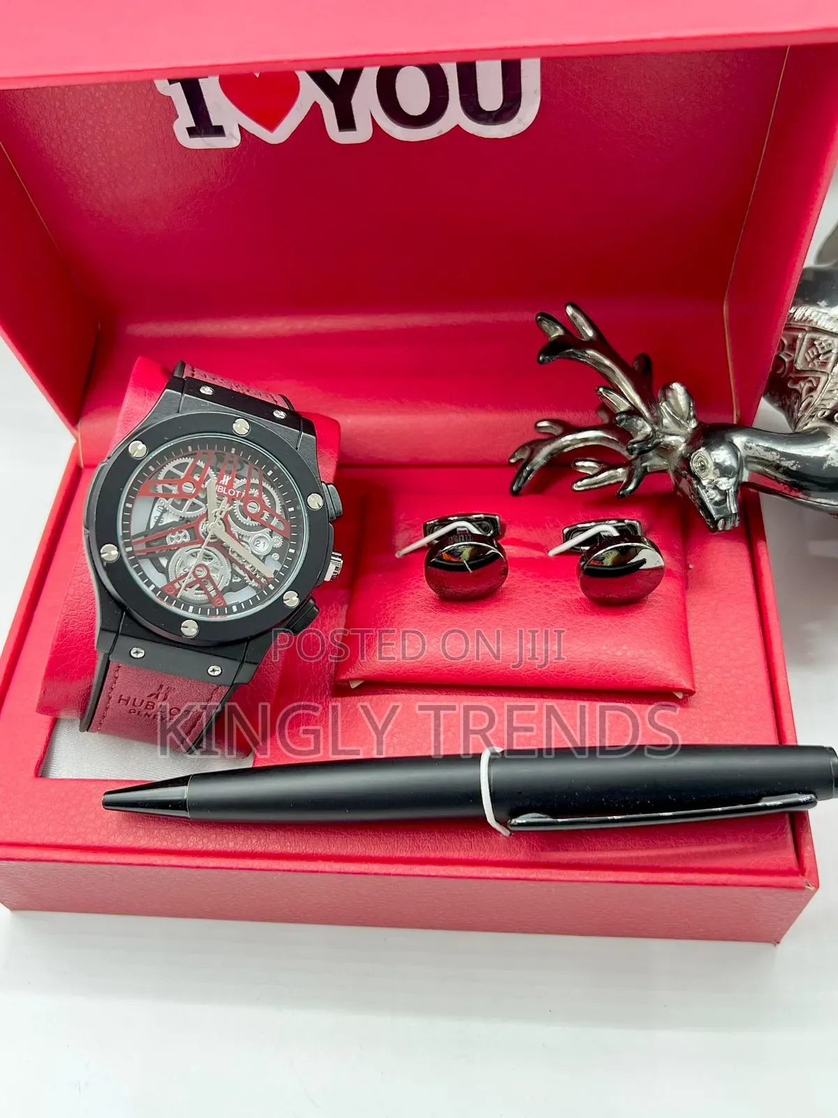 Hublot Leather Wristwatch Valentine Set for Men
