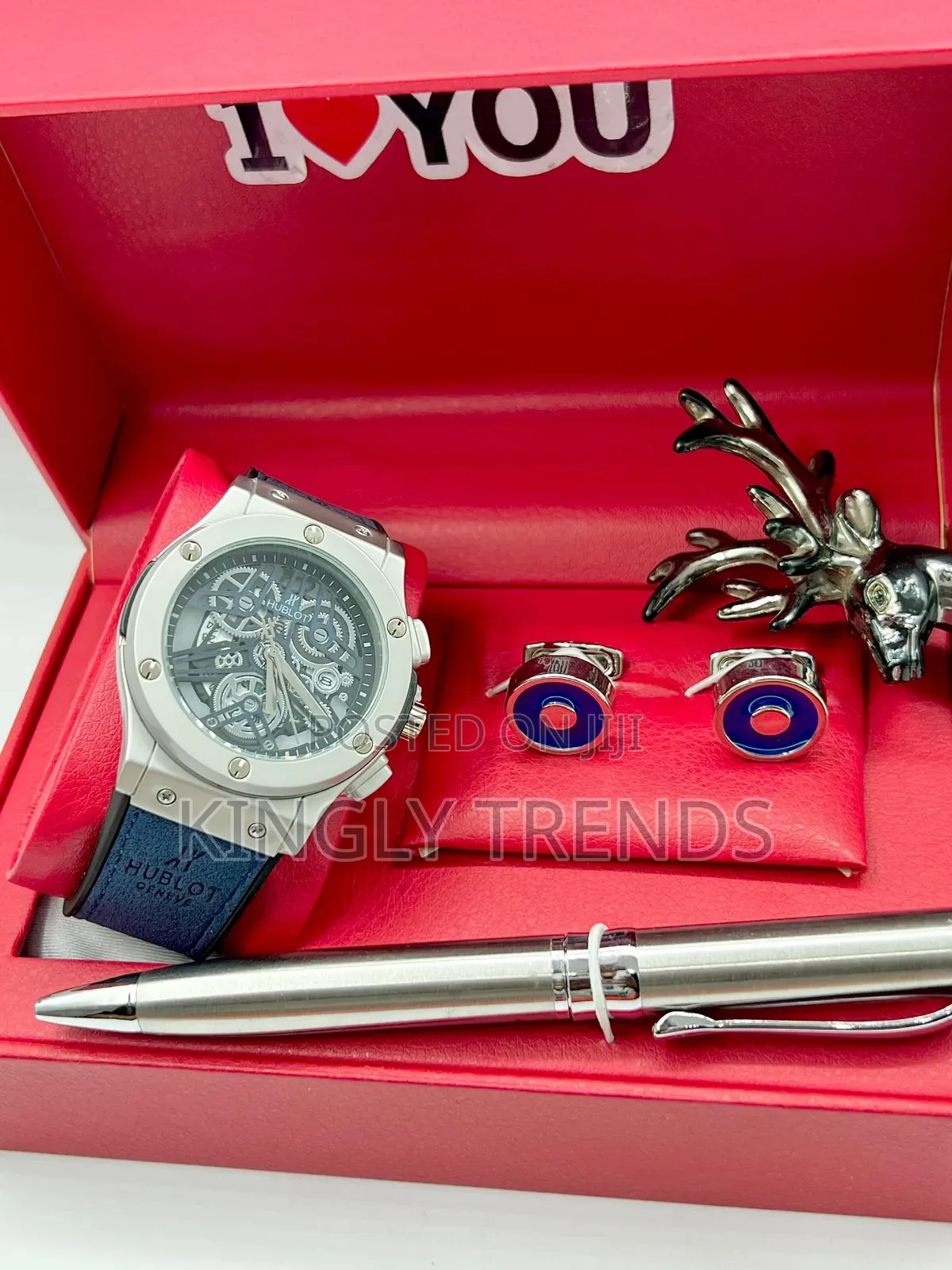 Hublot Leather Wristwatch Valentine Set for Men
