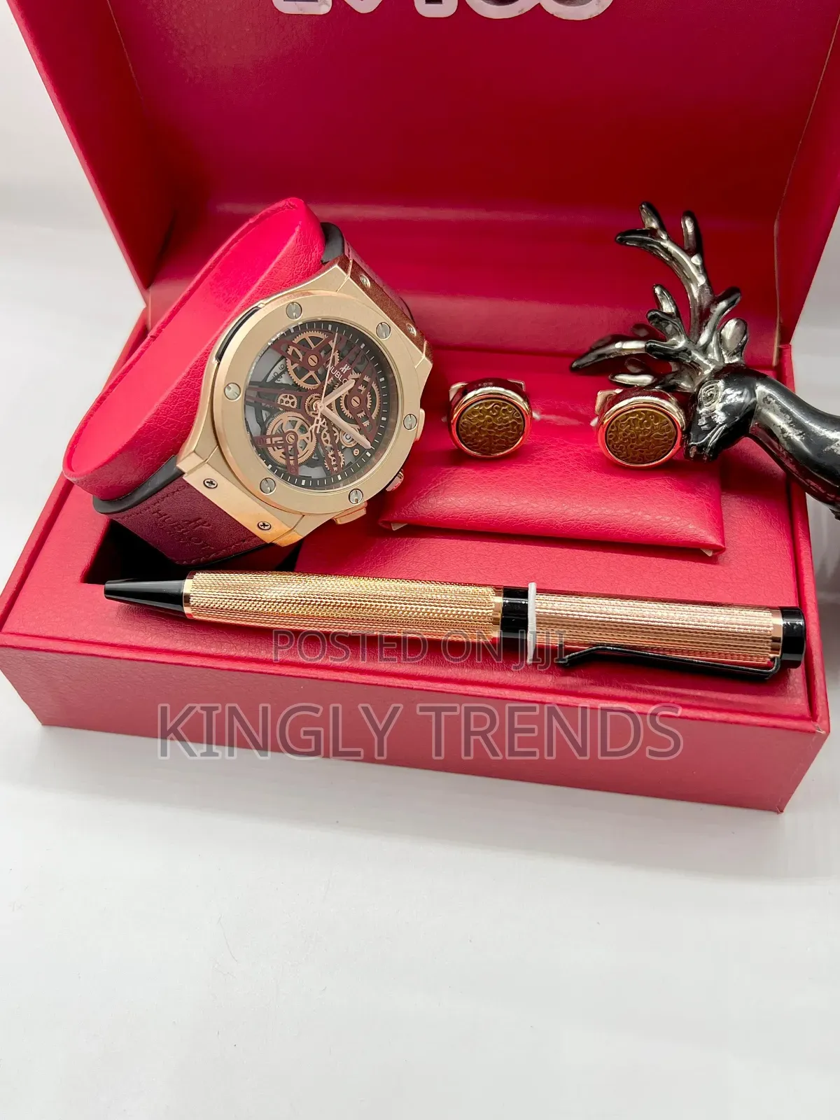 Hublot Leather Wristwatch Valentine Set for Men