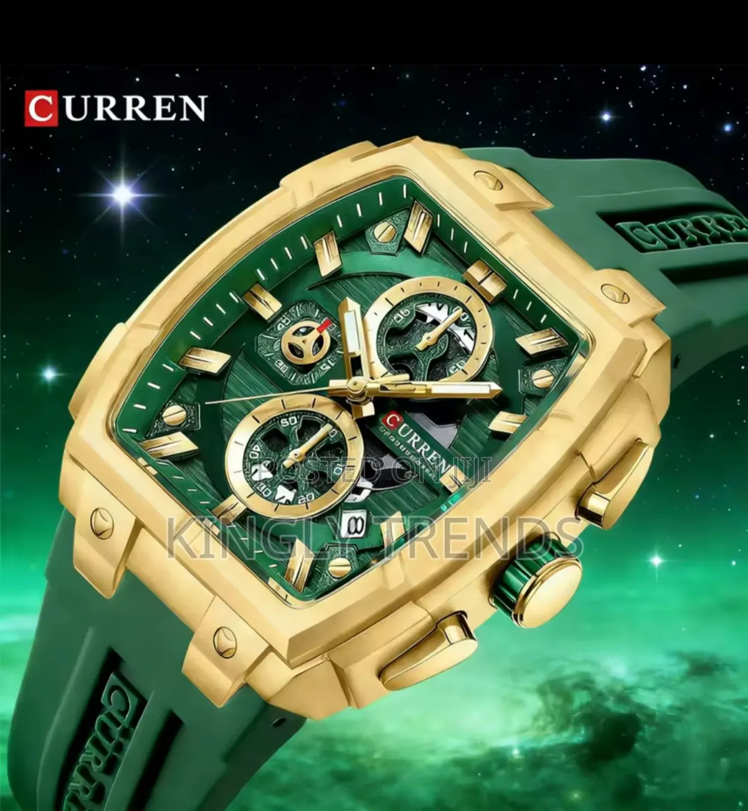 Curren Fancy Rubber Strap Wristwatch