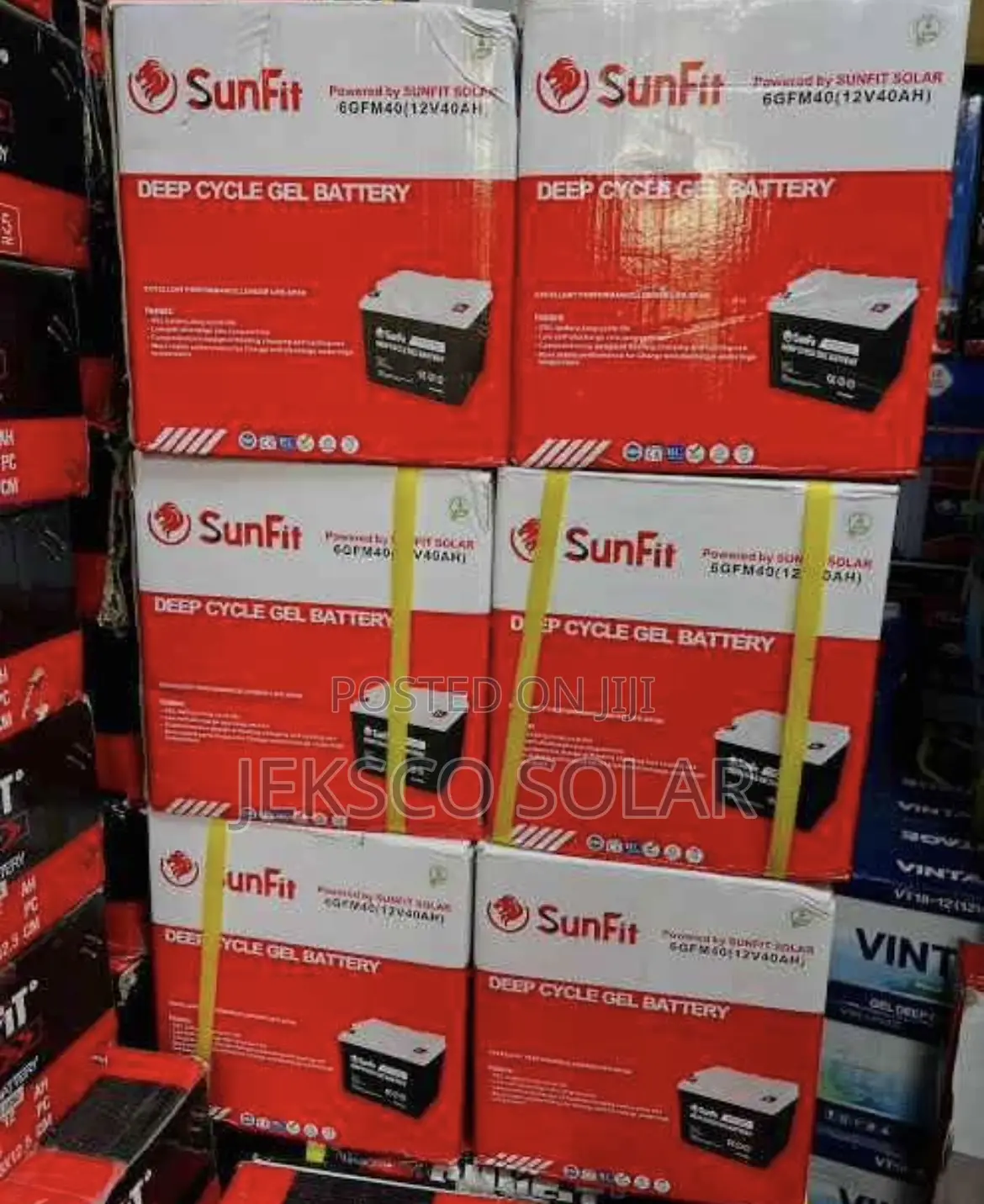 40ah Sunfit Deep Circle Solar Battery 12v