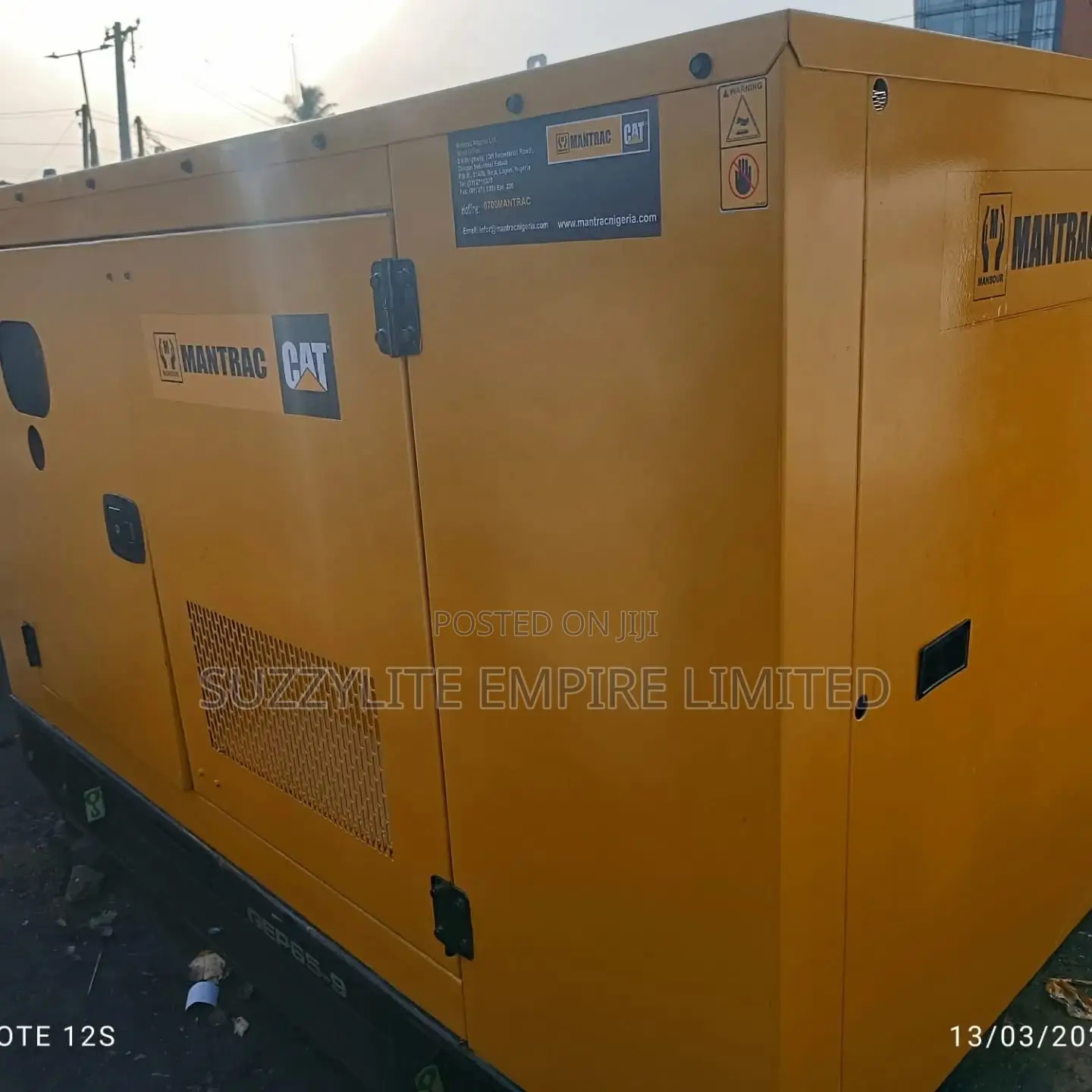 65kva Cat Generator Used With Warranty