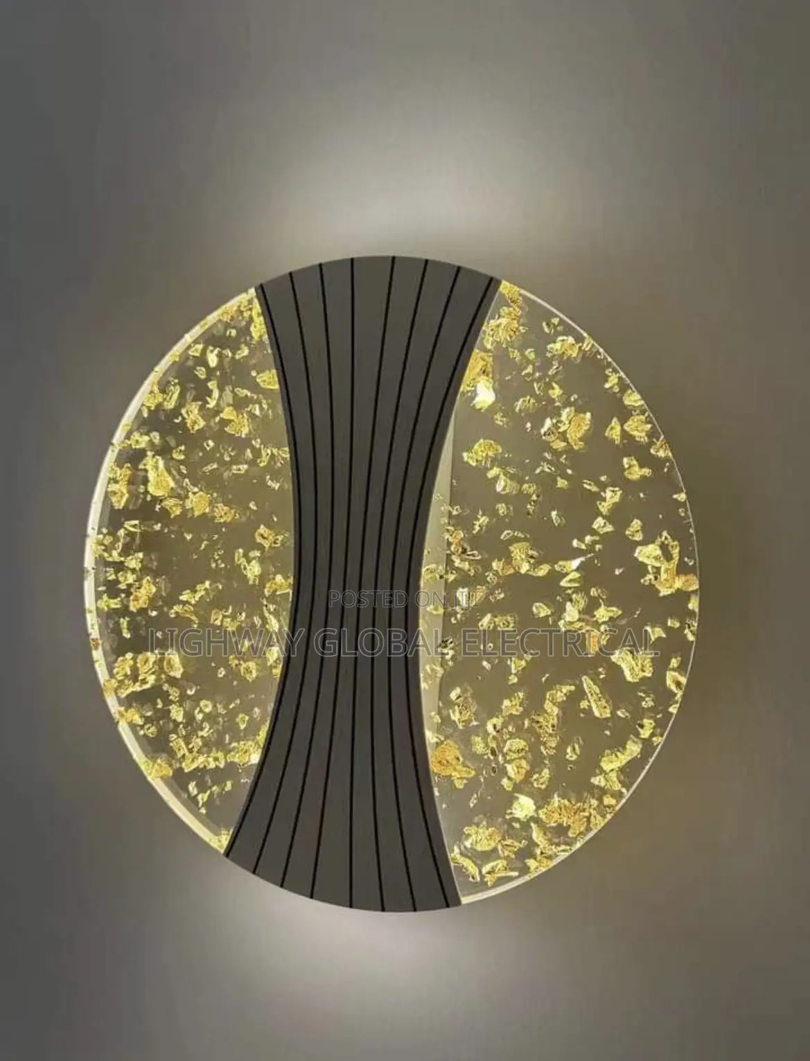 Acrylic Cracked Smoke Wave Wall Lamp