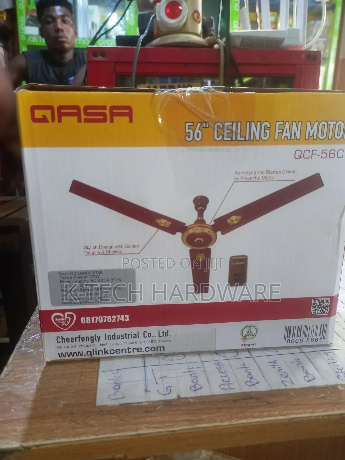 56 Inches Qasa Ceiling Fan Qcf-56c