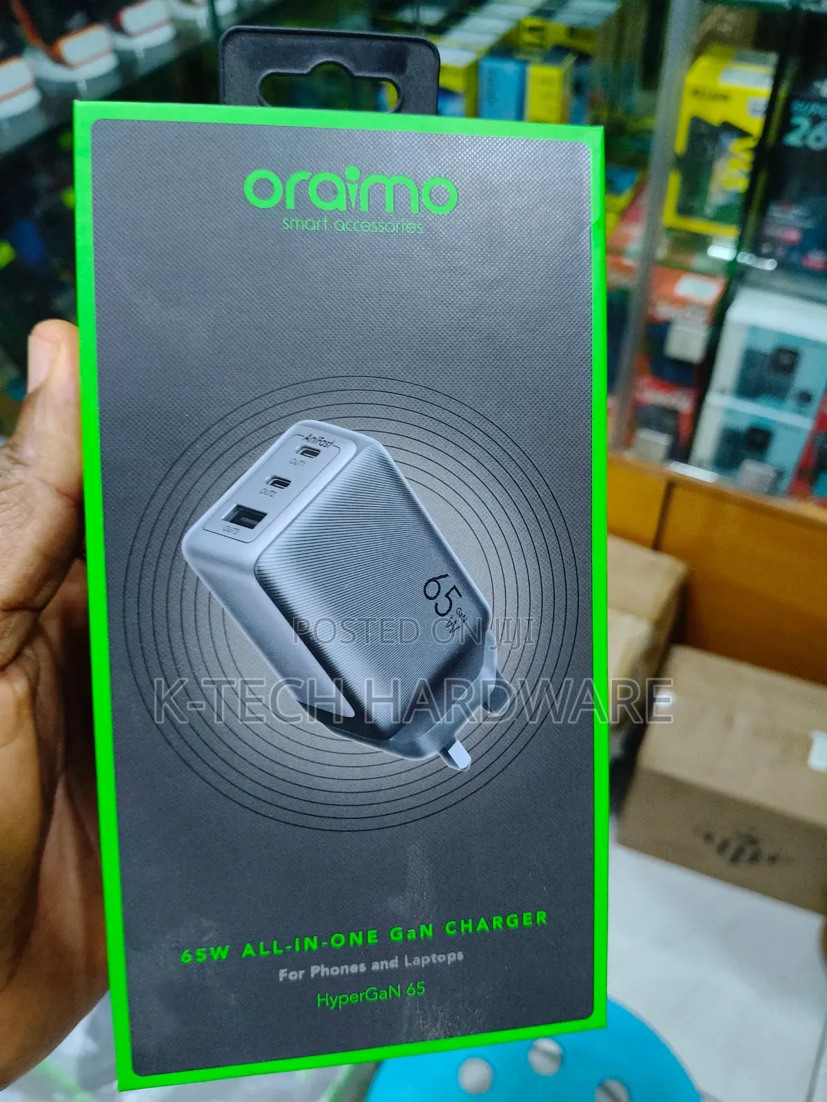 65w Oraimo All in One Laptop and Phone Charger