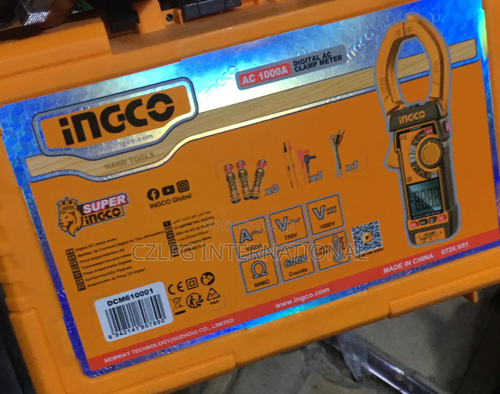 1000amps With Dc Voltage Measure Digital Ac Clamp Meter