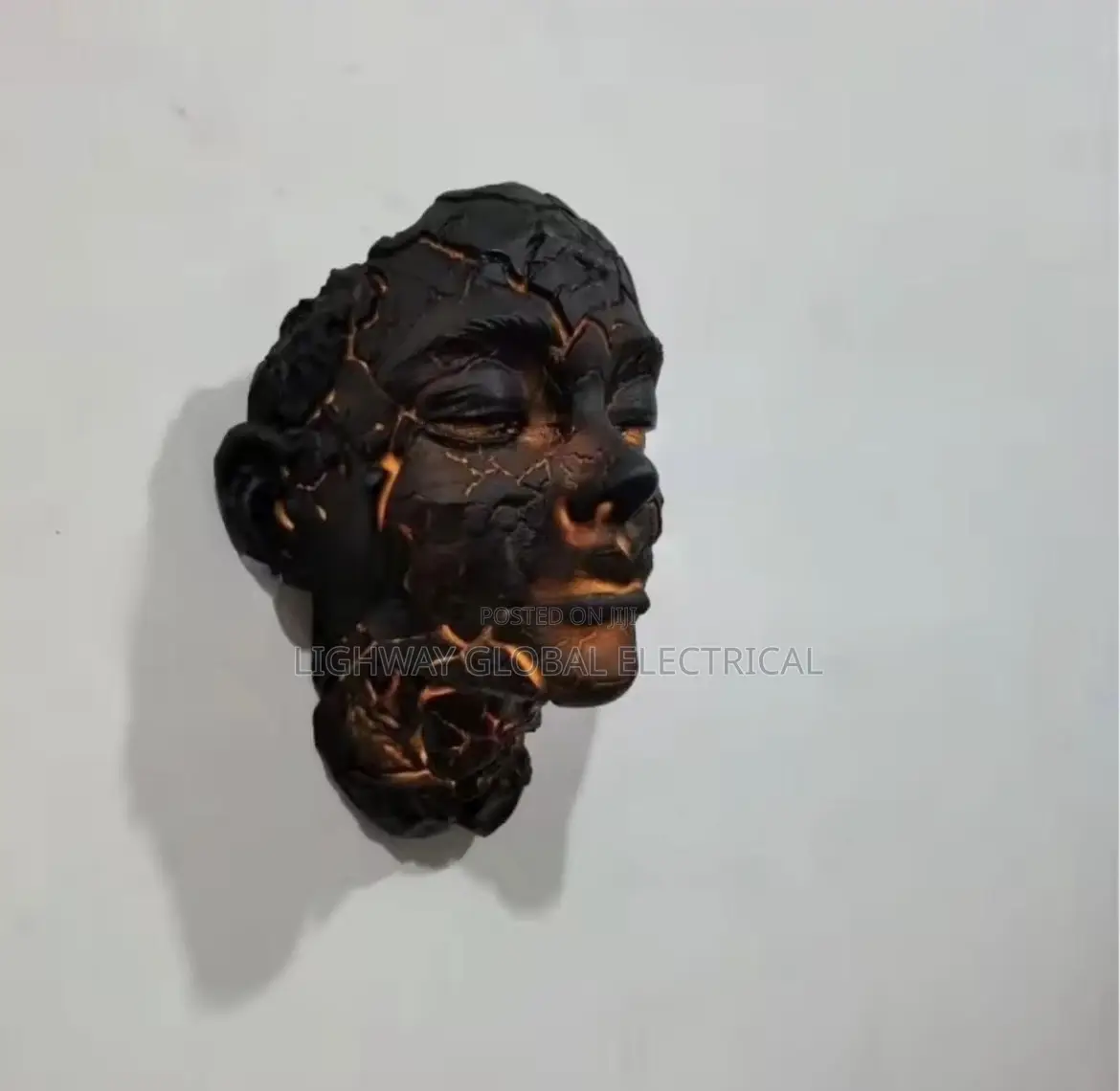 Decorative Cracked Soul Wall Light