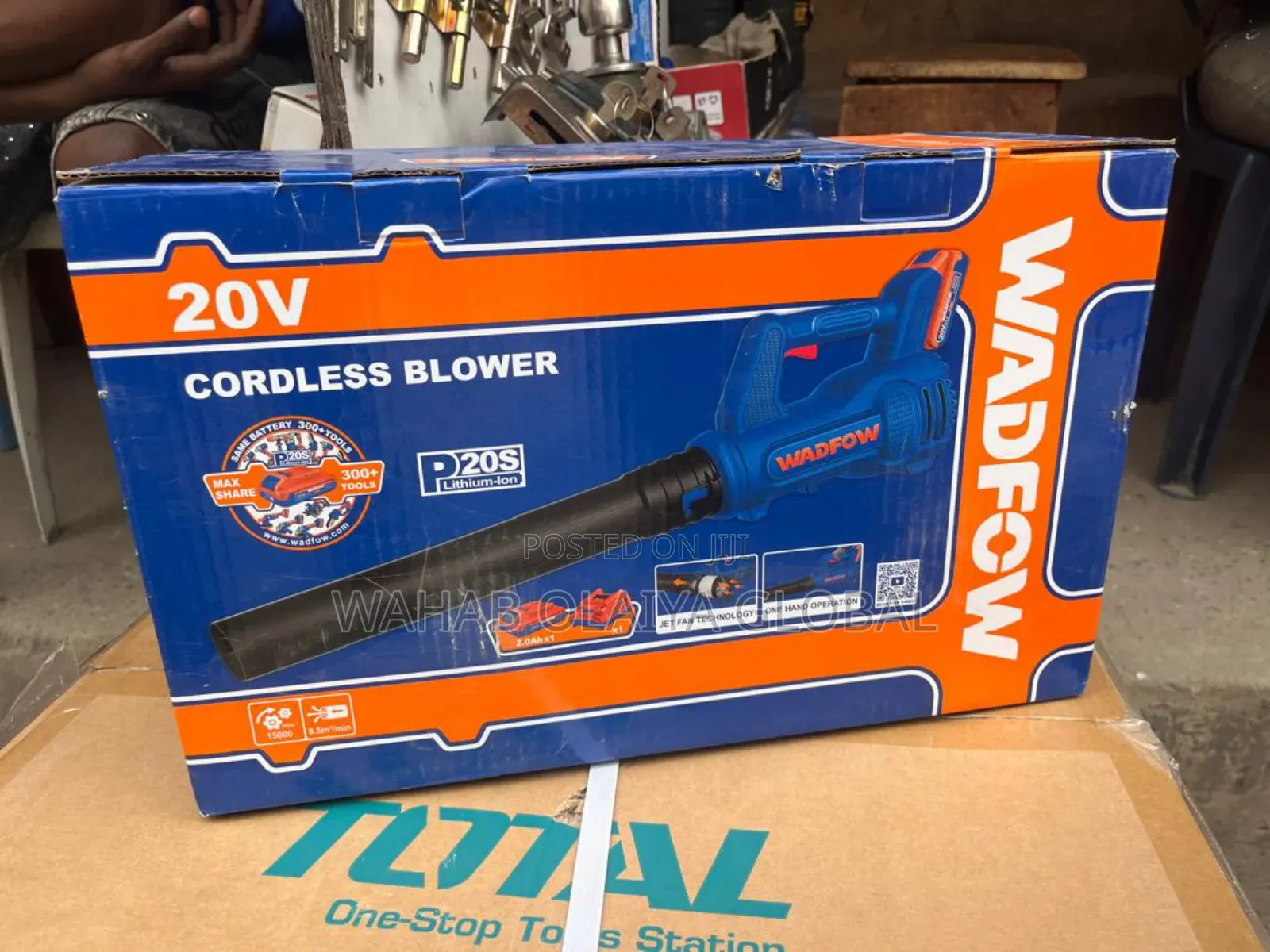 Wadfow 20v Cordless Lithium-Ion Blower – Garden Workshop Tool