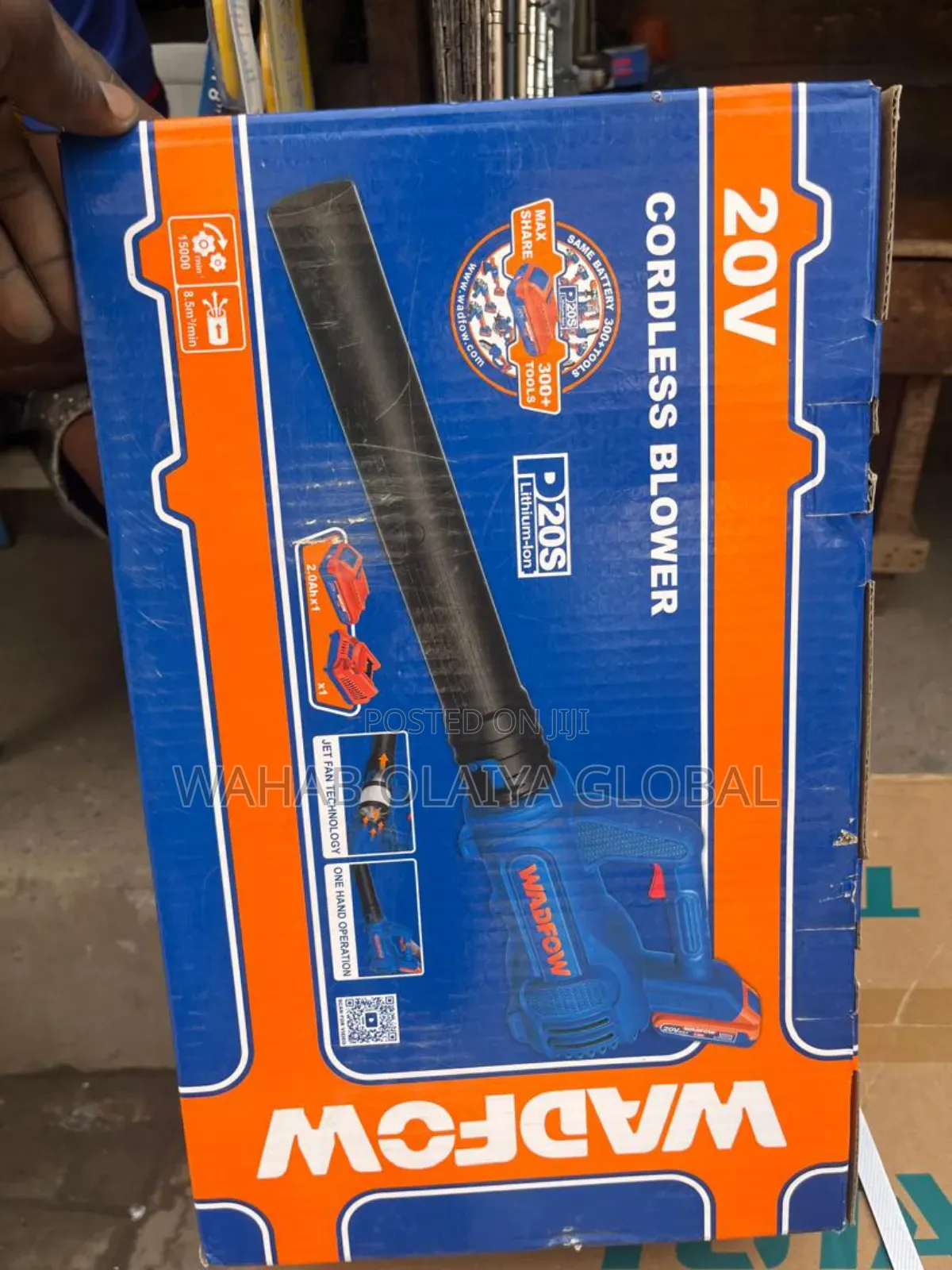 Wadfow 20v Cordless Lithium-Ion Blower – Garden Workshop Tool
