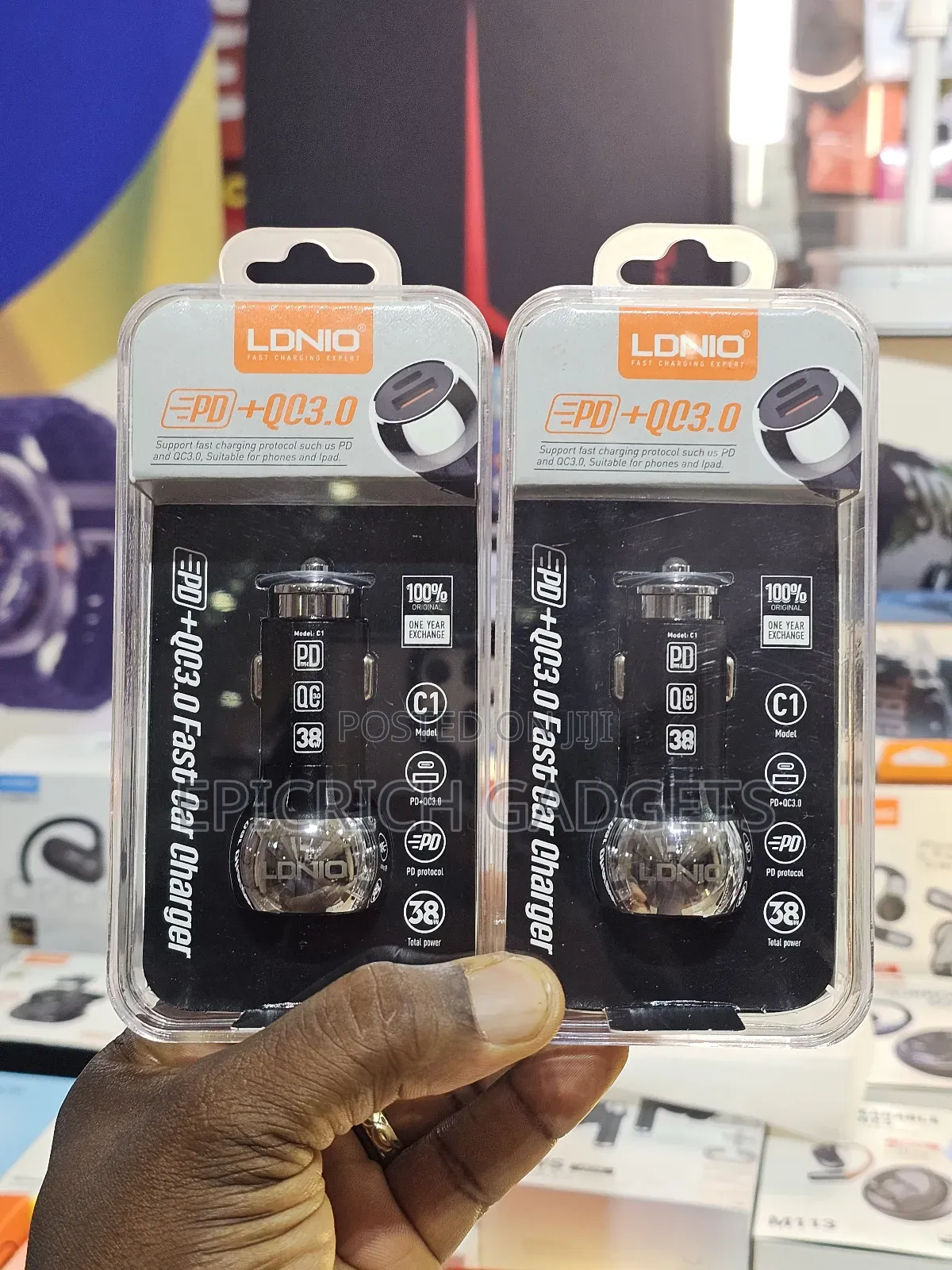 Ldnio Dual Usb Fast Car Charger - iPhone Android Compatible