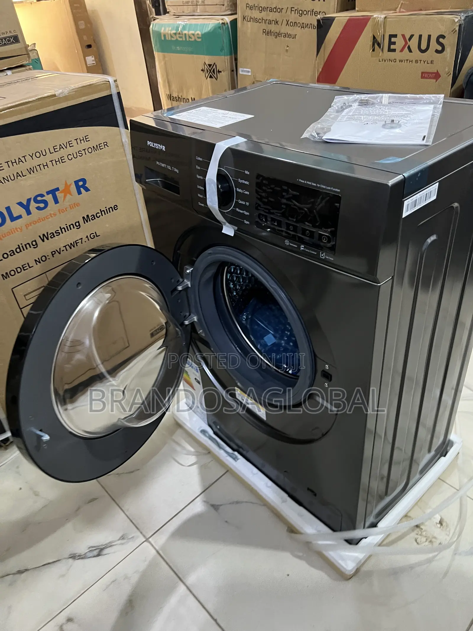 Everyday Polystar 6kg Front Load Washing Machine Black [Pv-Twd7.1gl]