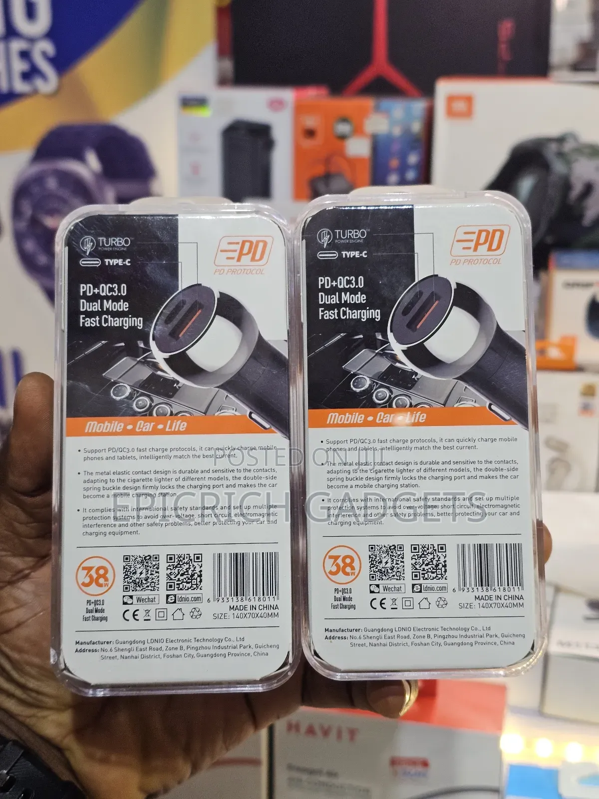 Ldnio Dual Usb Fast Car Charger - iPhone Android Compatible