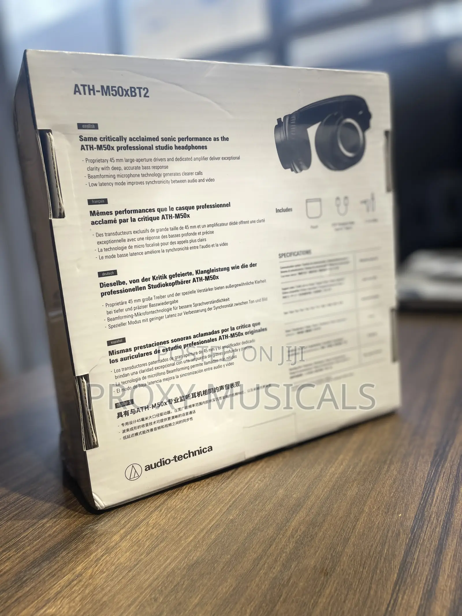 Audio-Technica Ath-M50xbt2 Bluetooth Studio Headphone