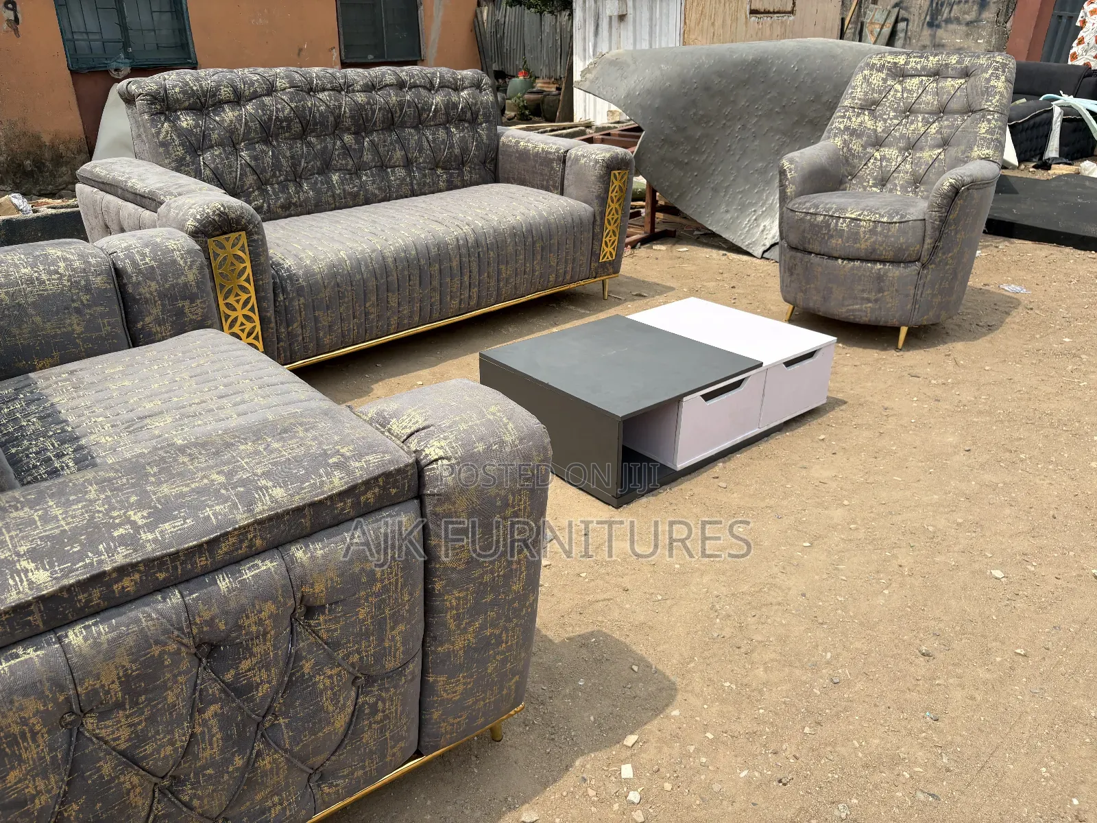 6 Seater Living Room Chair With Table