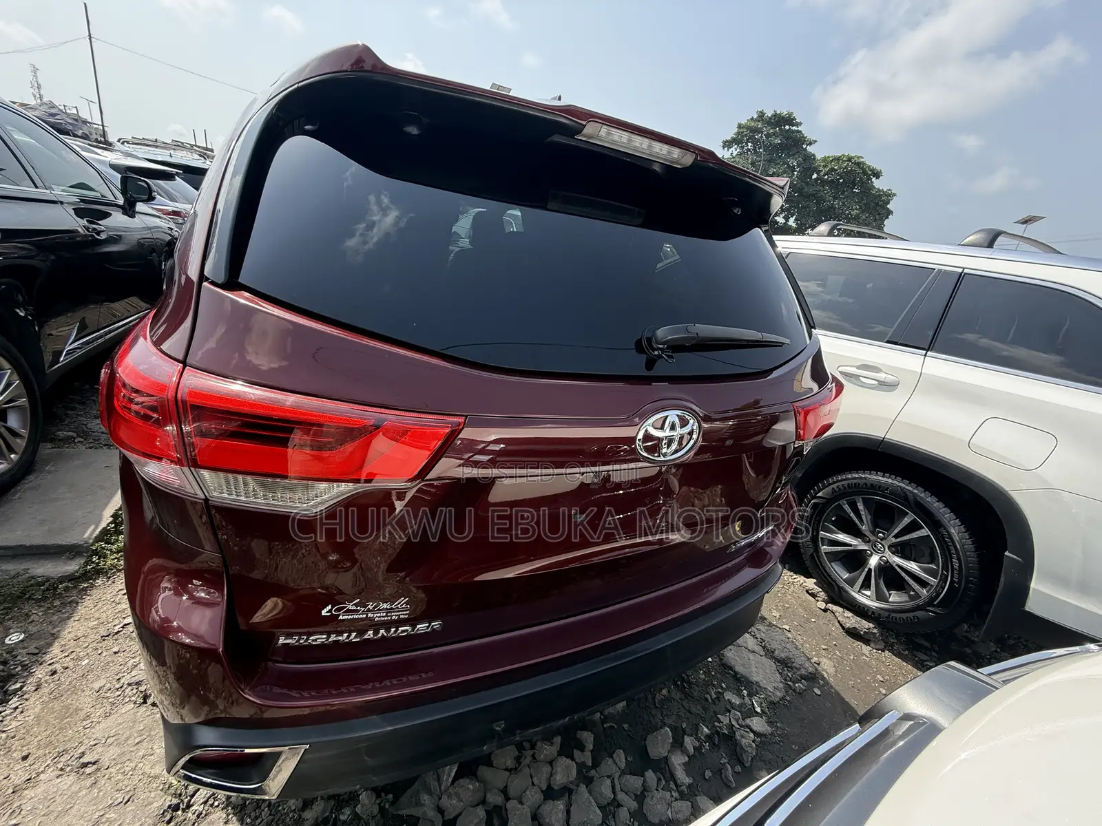 Toyota Highlander Limited 2019 Burgundy