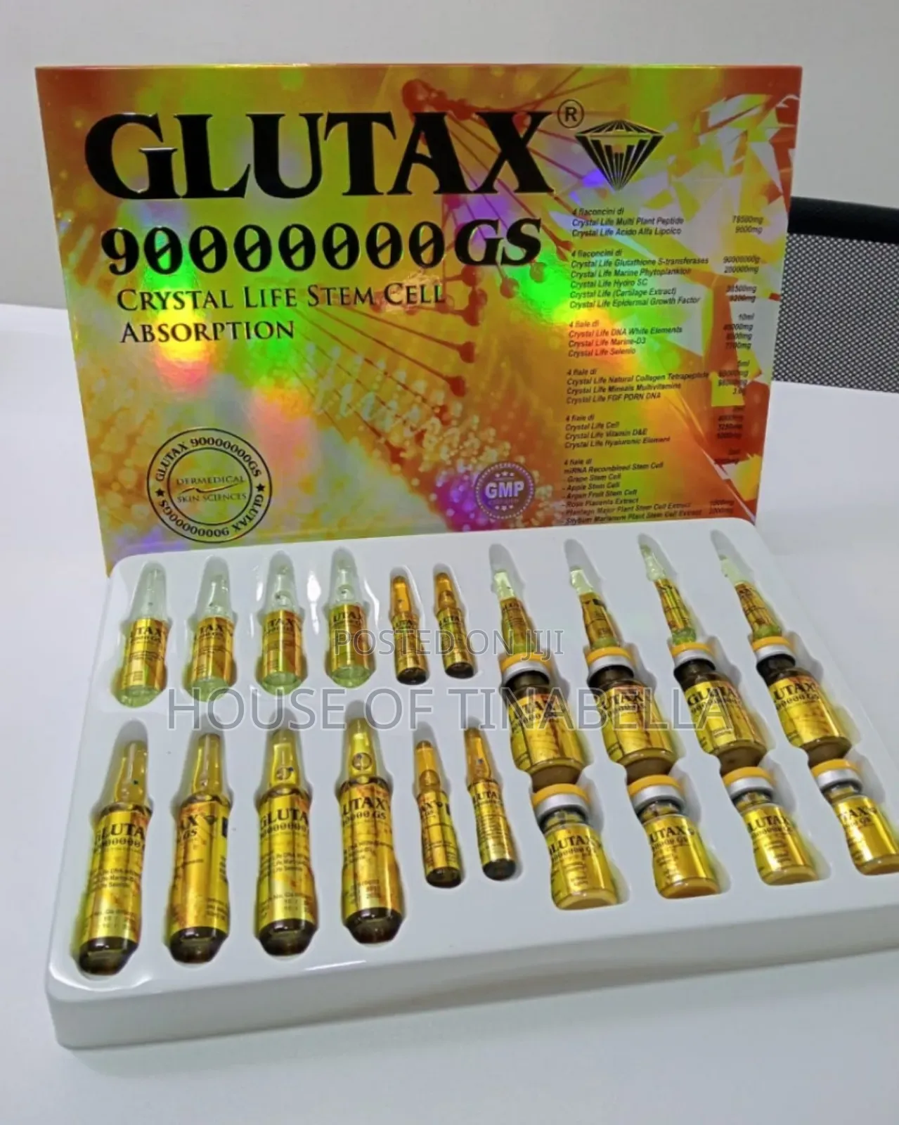 New Glutaxgs Crystal Life Stem Cell and Glutathione Injection