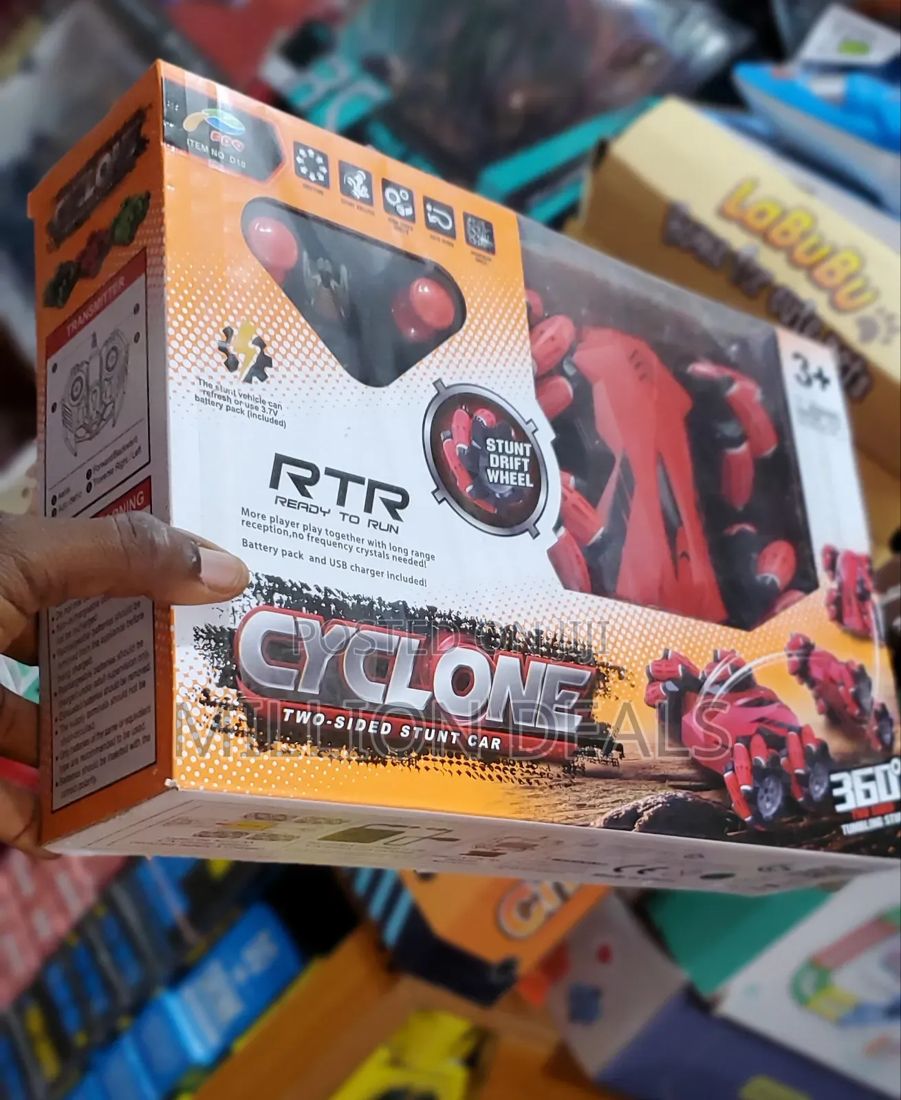 Cyclone 2 Sided Stunt Car Kids Toy Ages 3+