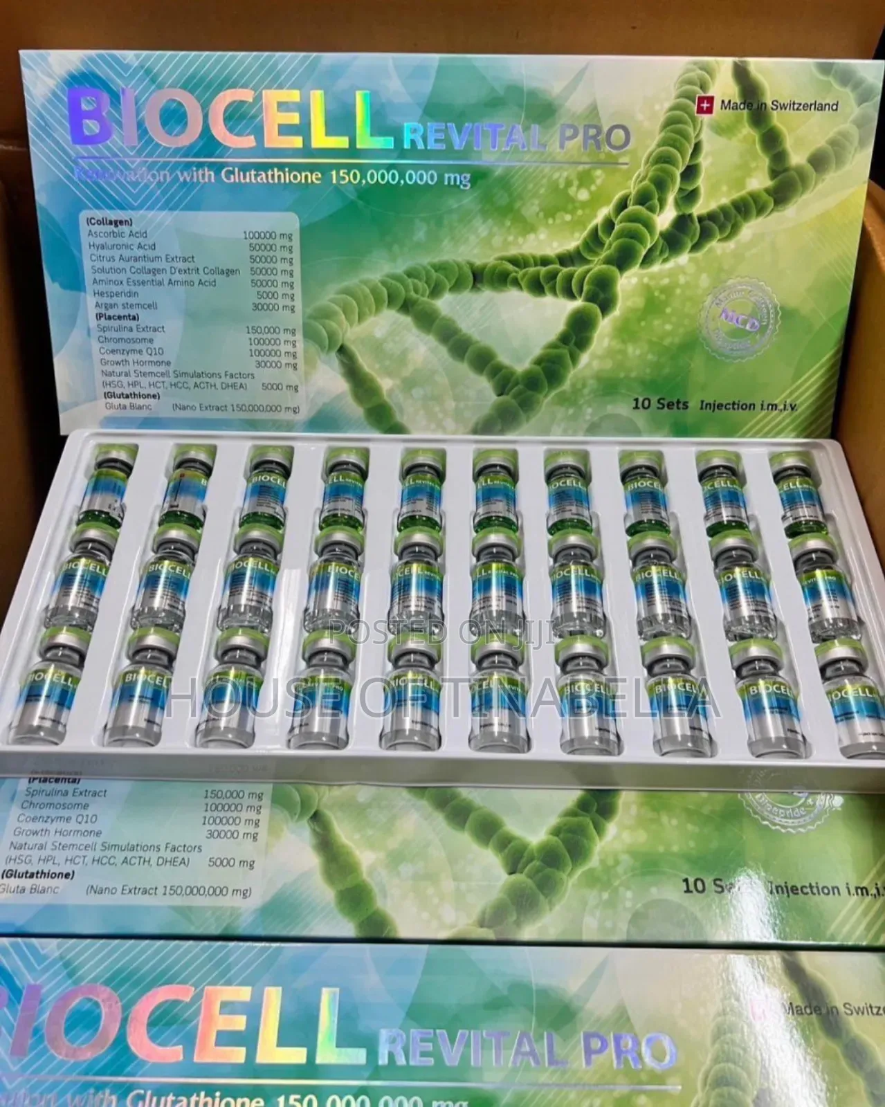 Biocell Revital Pro Renovation Glutathione 150,000,000 Mg Injection