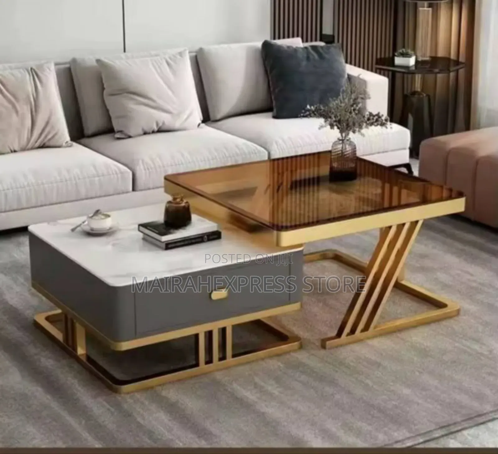 Luxury Rock Slab Center Table Living Room T361.