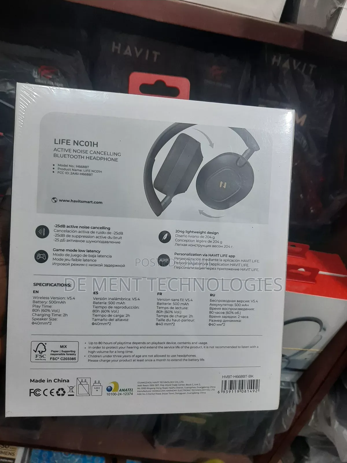 Havit Life Nco1h Active Noise Cancellation Headphone