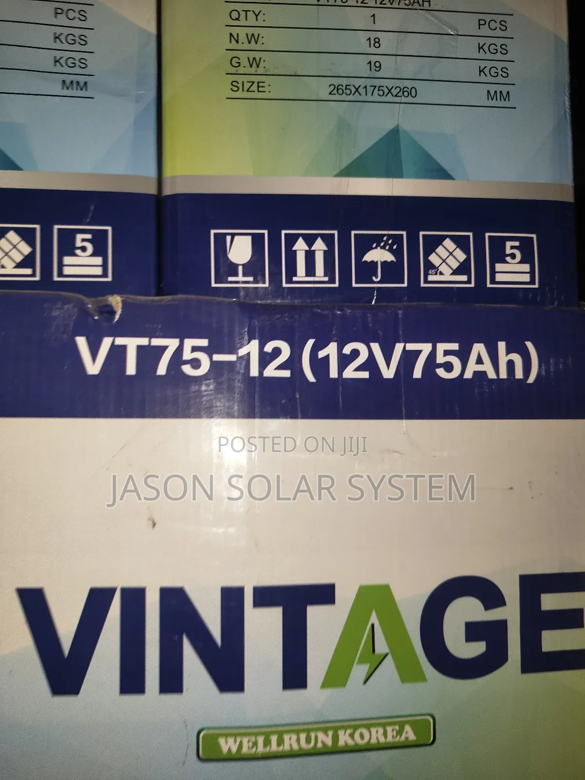 75ah 12v Vintage Deep Circle Gel Battery
