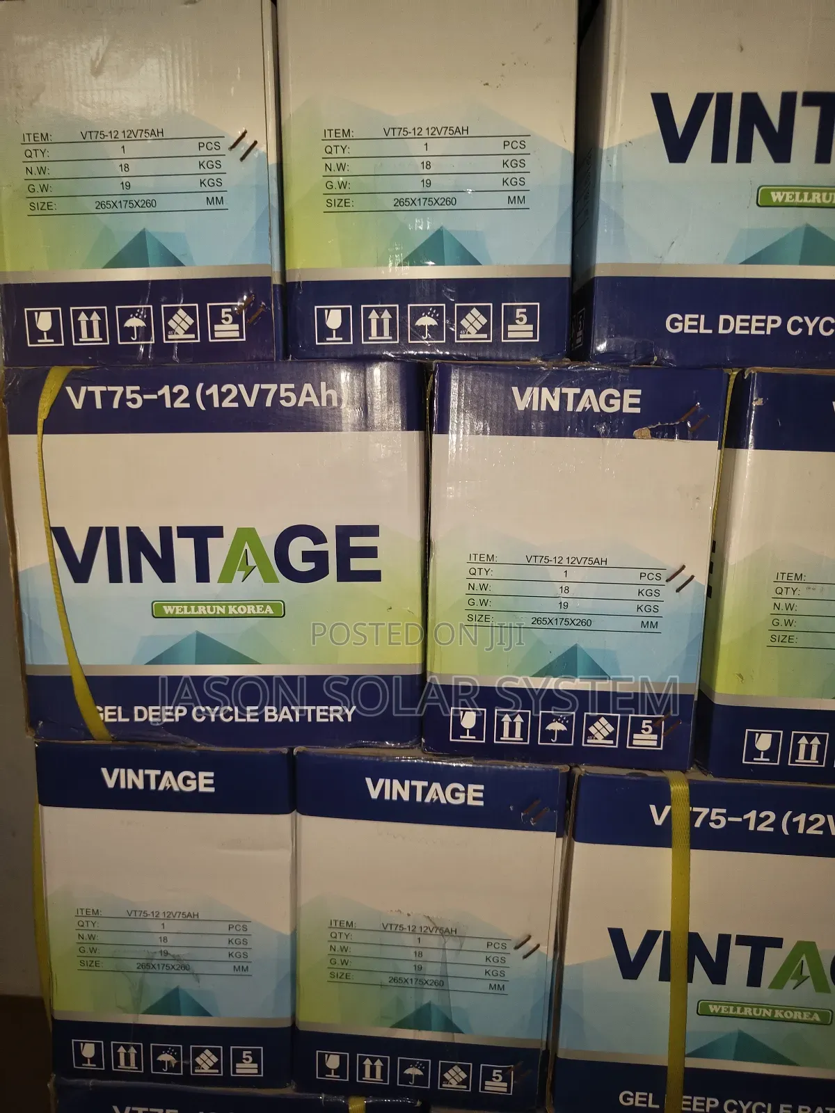 75ah 12v Vintage Deep Circle Gel Battery