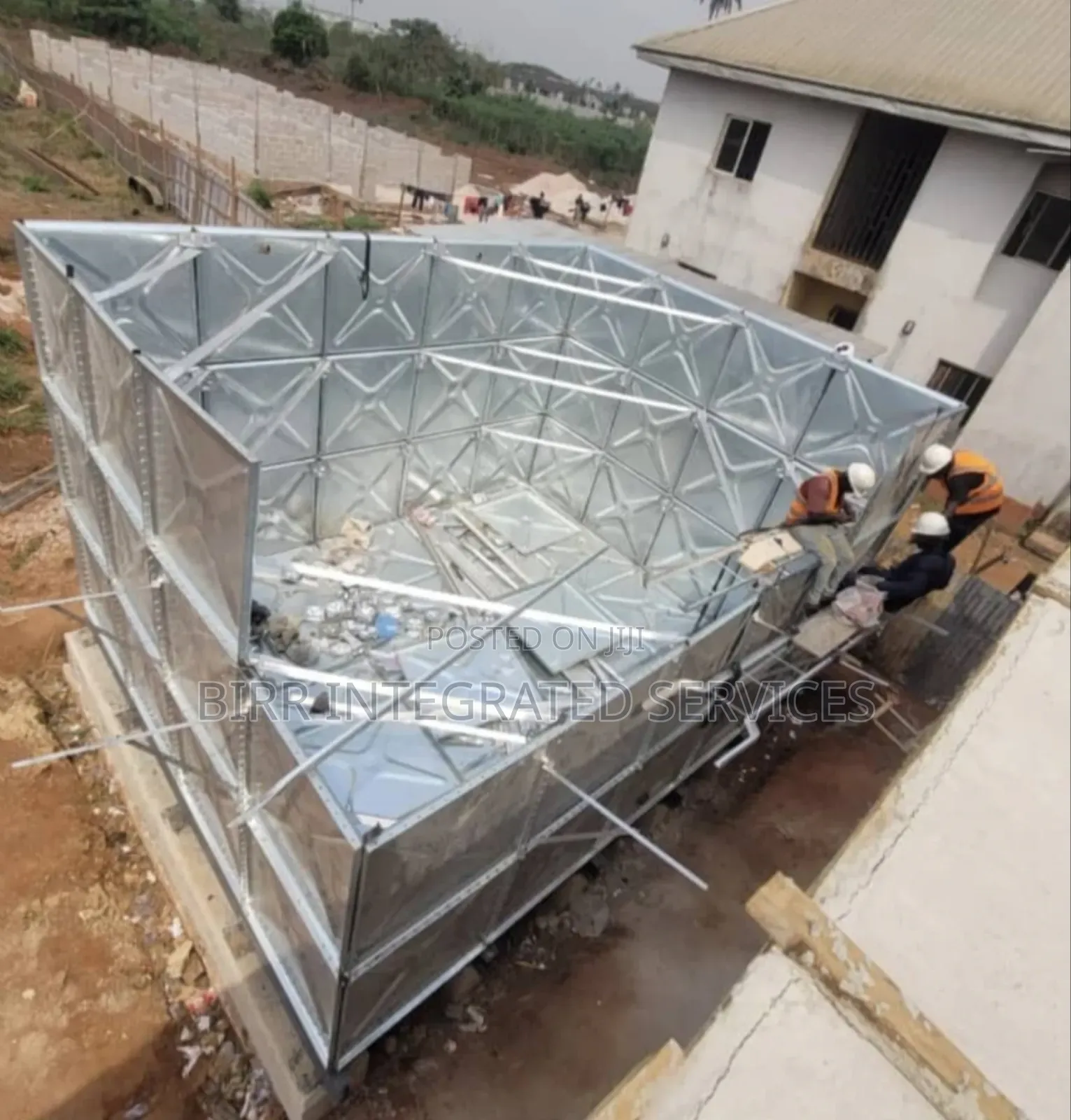 108,000 Litres Braithwaite Pressed Steel Water Tank