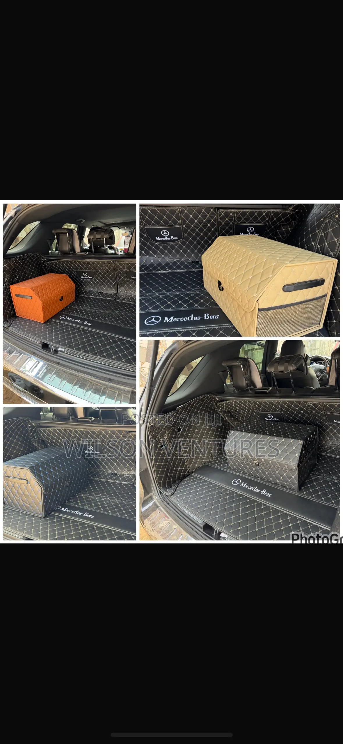 Milk Color Leather Car Booth Organizer Universal