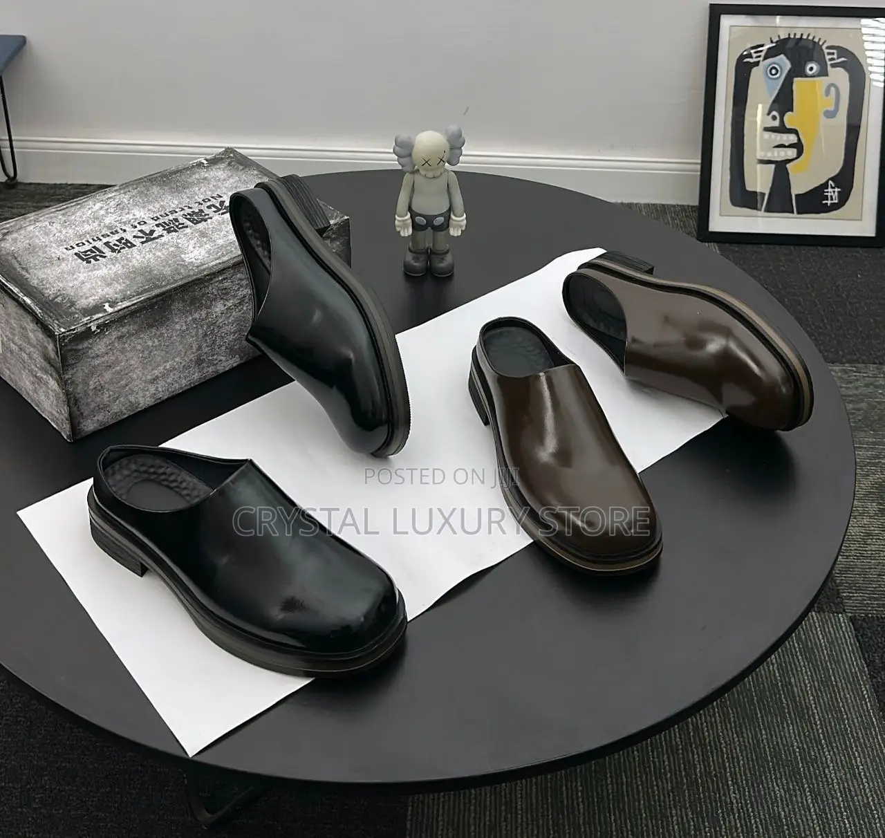 FDCP Quality Luxury Men Genuine Leather Half Shoe