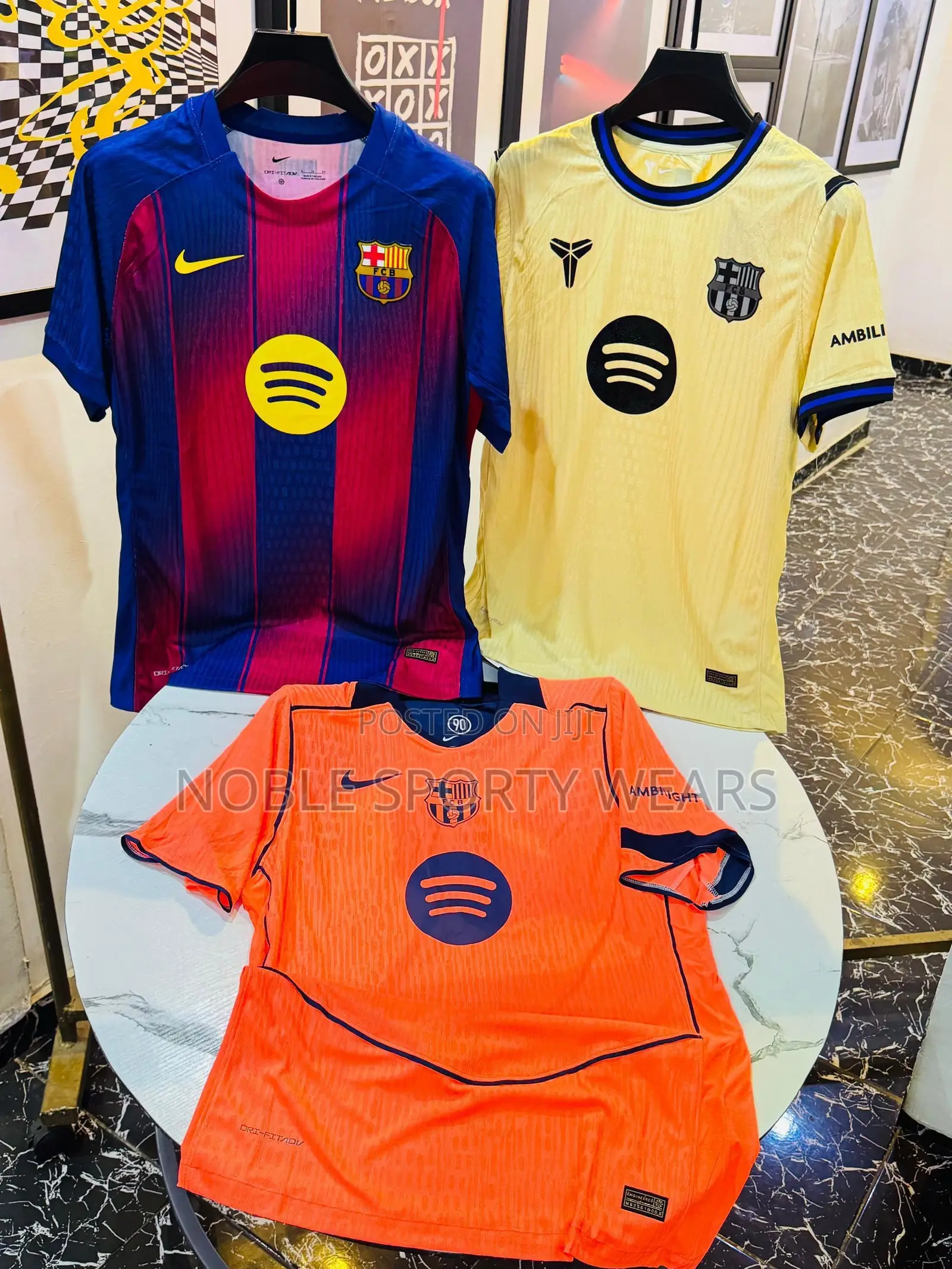 Barcelona Jersey Open Box Kits (Perfect Gift Idea for Sport Lovers)
