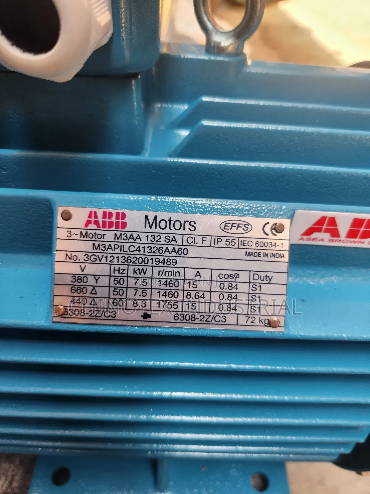 Abb Three Phase Electric Motor 10hp/7.5kw Flange