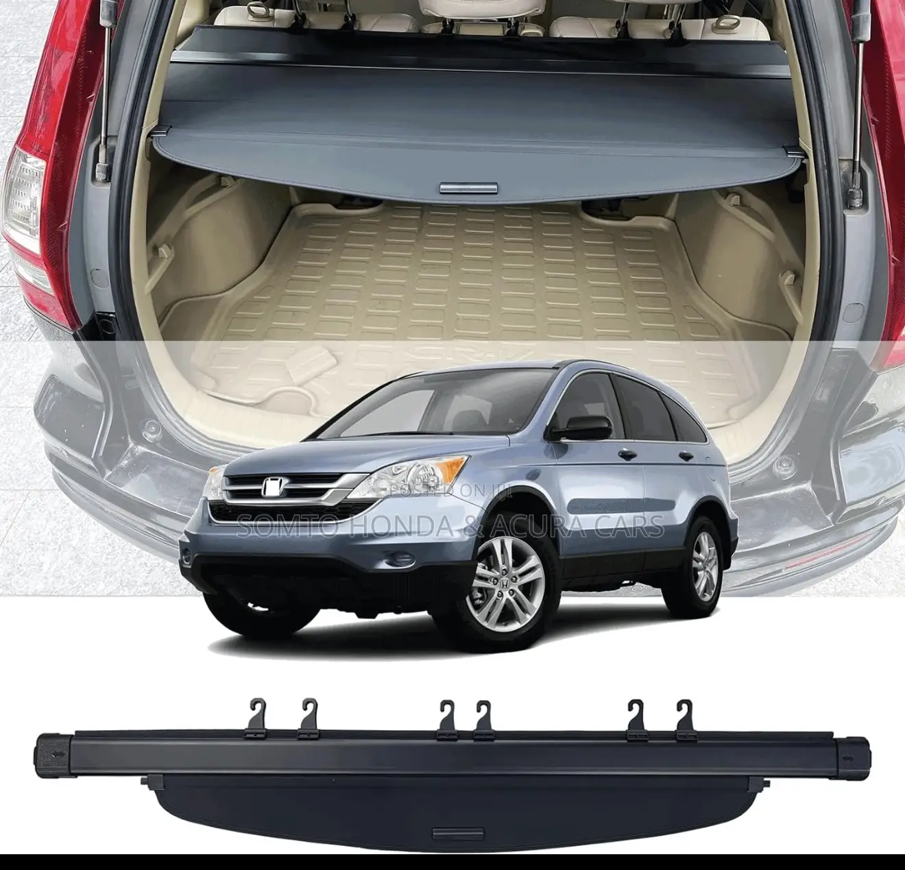 Boot Cargo Cover Honda Crv 2007-2011