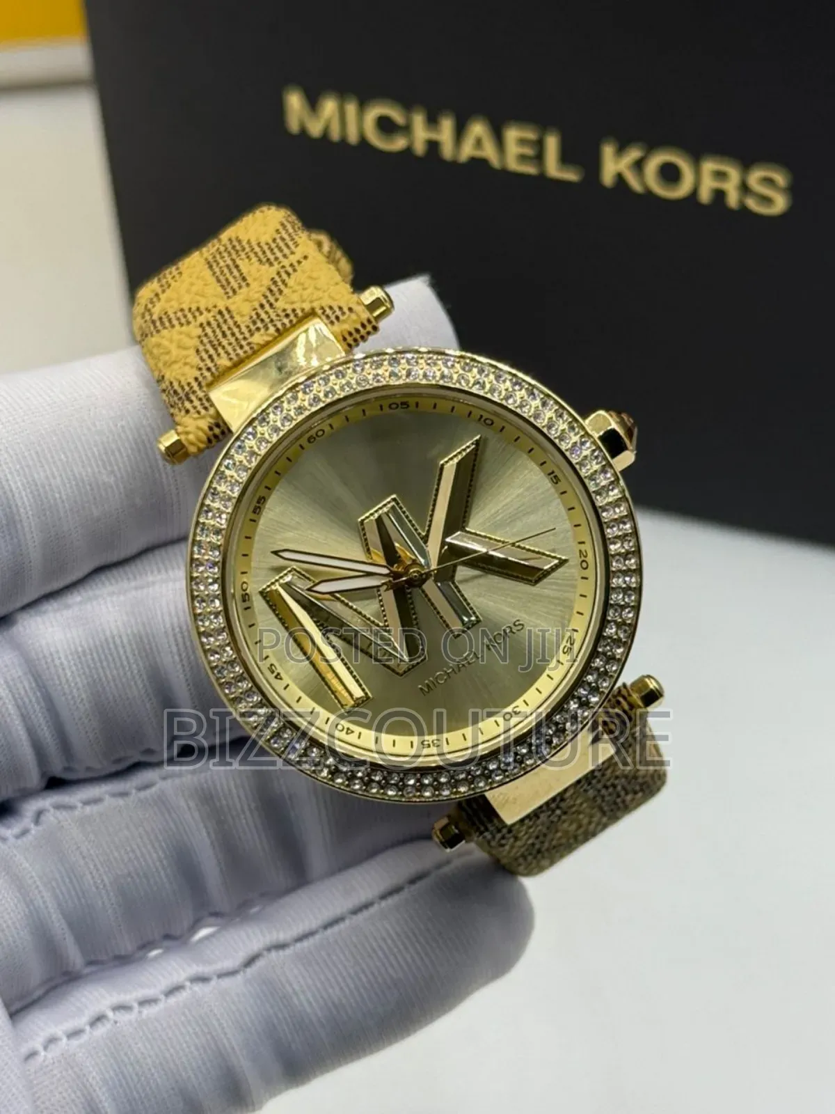 Original Michael Kors Leather Strap Watch Available in Store