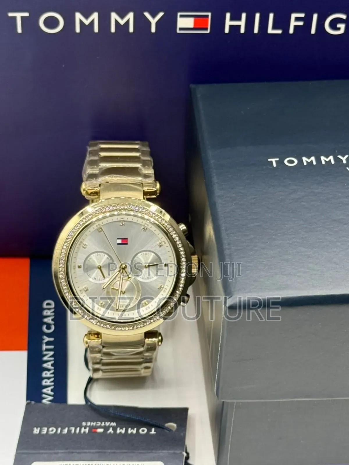 Original Tommy Hilfiger Emily Gold Chain Watch Available in Store